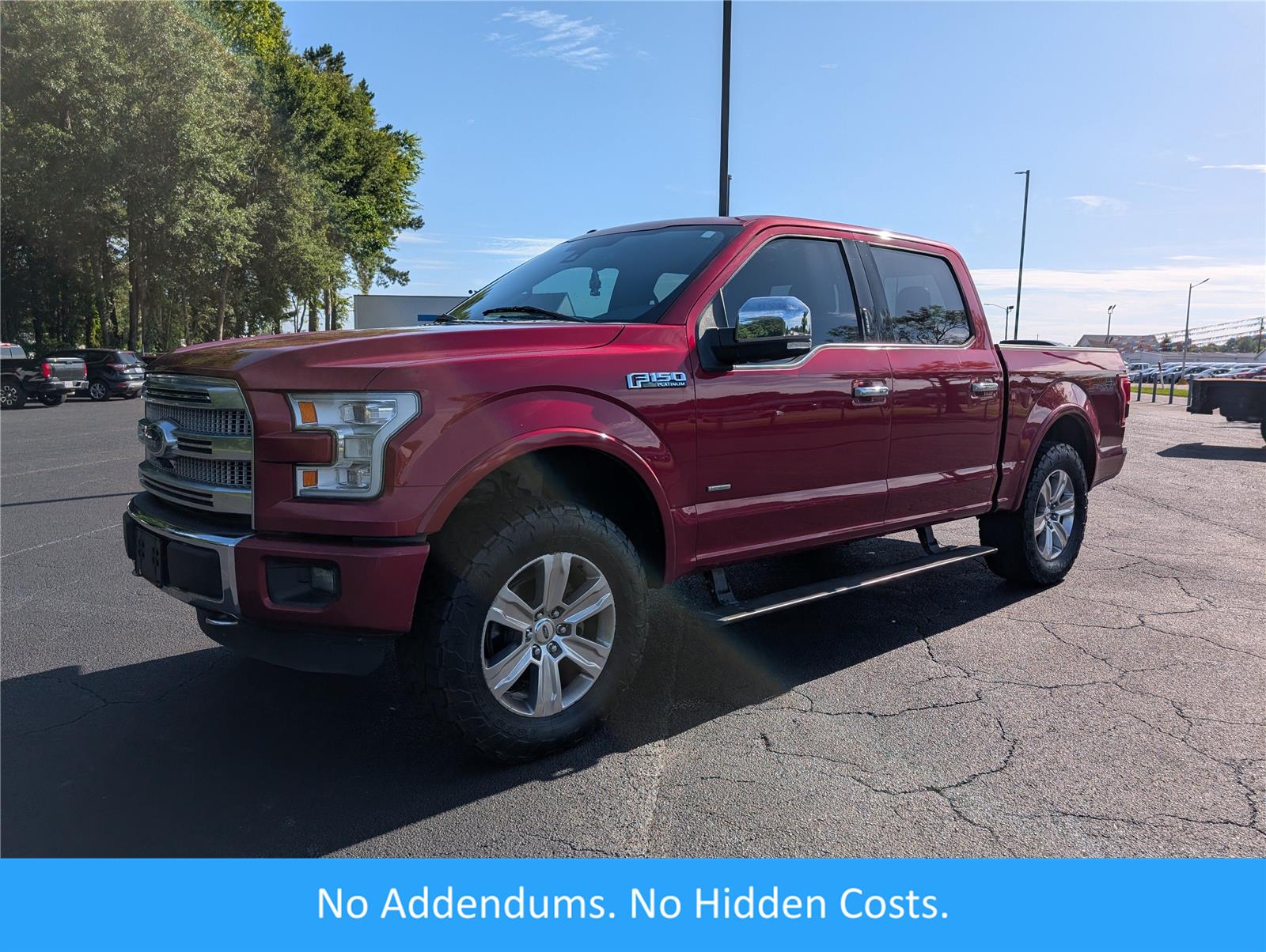 Ruby Red Metallic Tinted Clearcoat 2016 Ford F-150 Pickup Truck Four-Wheel Drive 6-Speed Automatic
