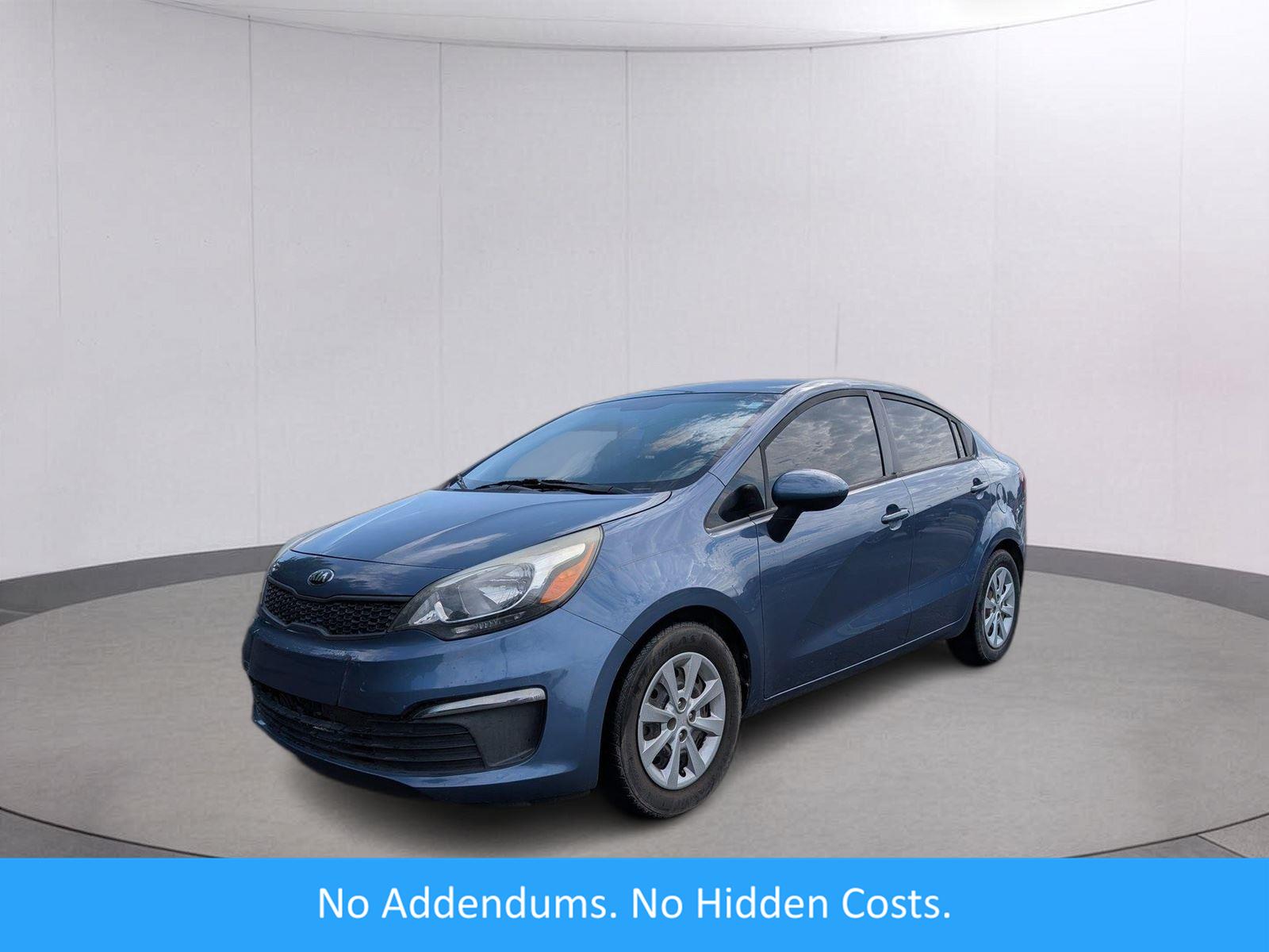 Urban Blue 2016 Kia Rio Sedan Front-Wheel Drive 6-Speed Automatic