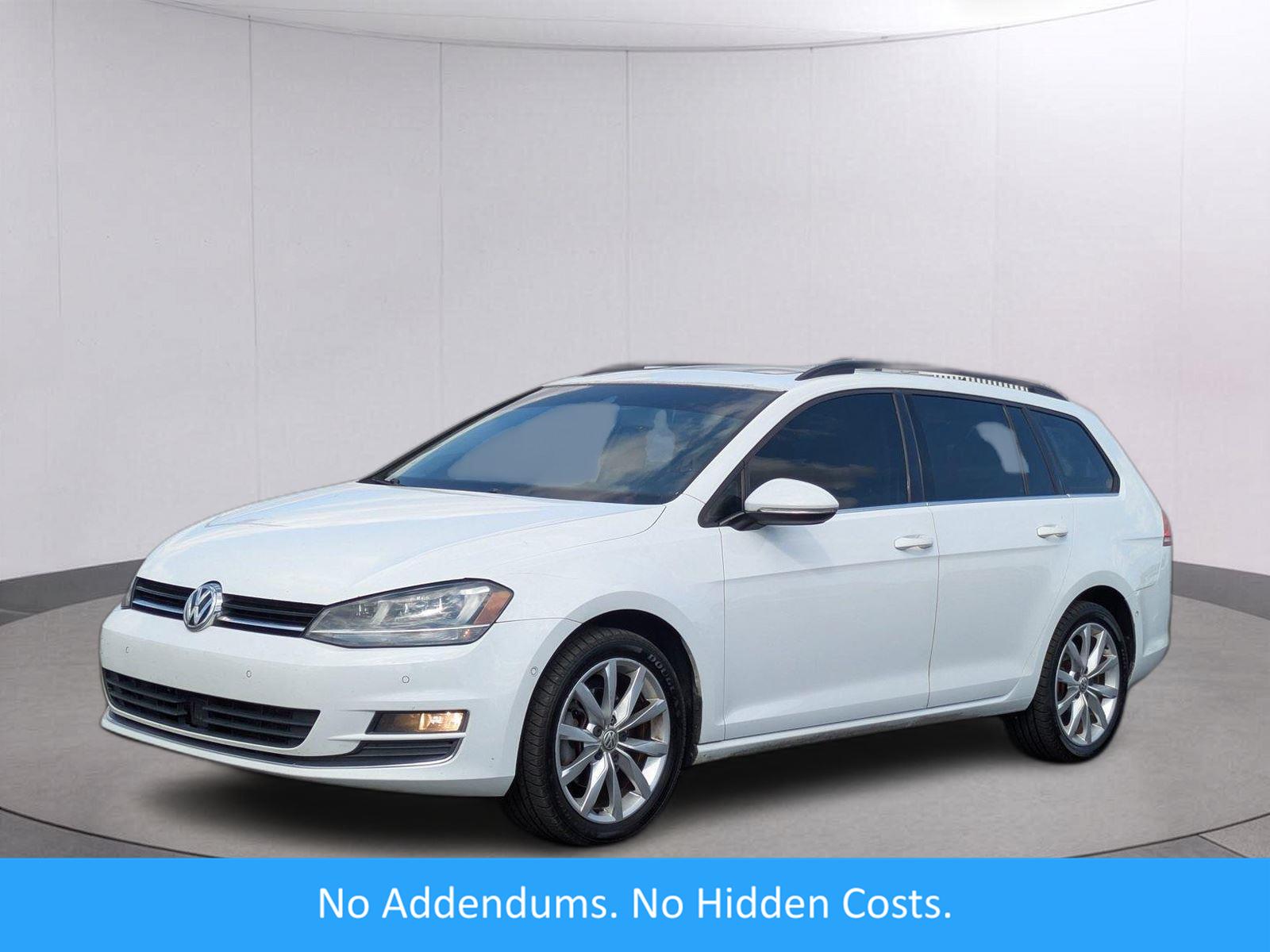 Pure White 2016 Volkswagen Golf SportWagen Wagon Front-Wheel Drive Automatic