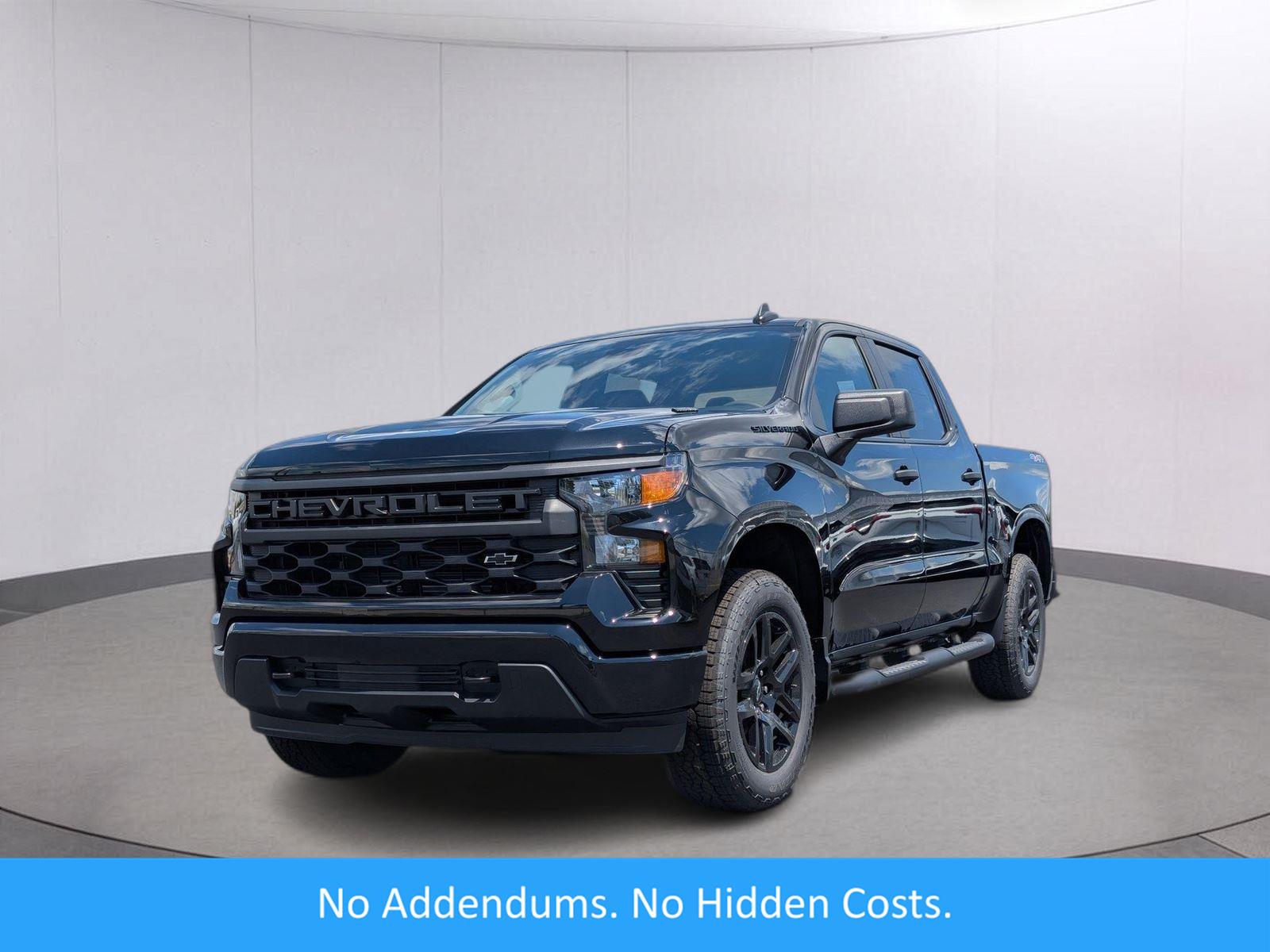 Black 2026 Chevrolet Silverado 1500 Pickup Truck Four-Wheel Drive 8-Speed Automatic