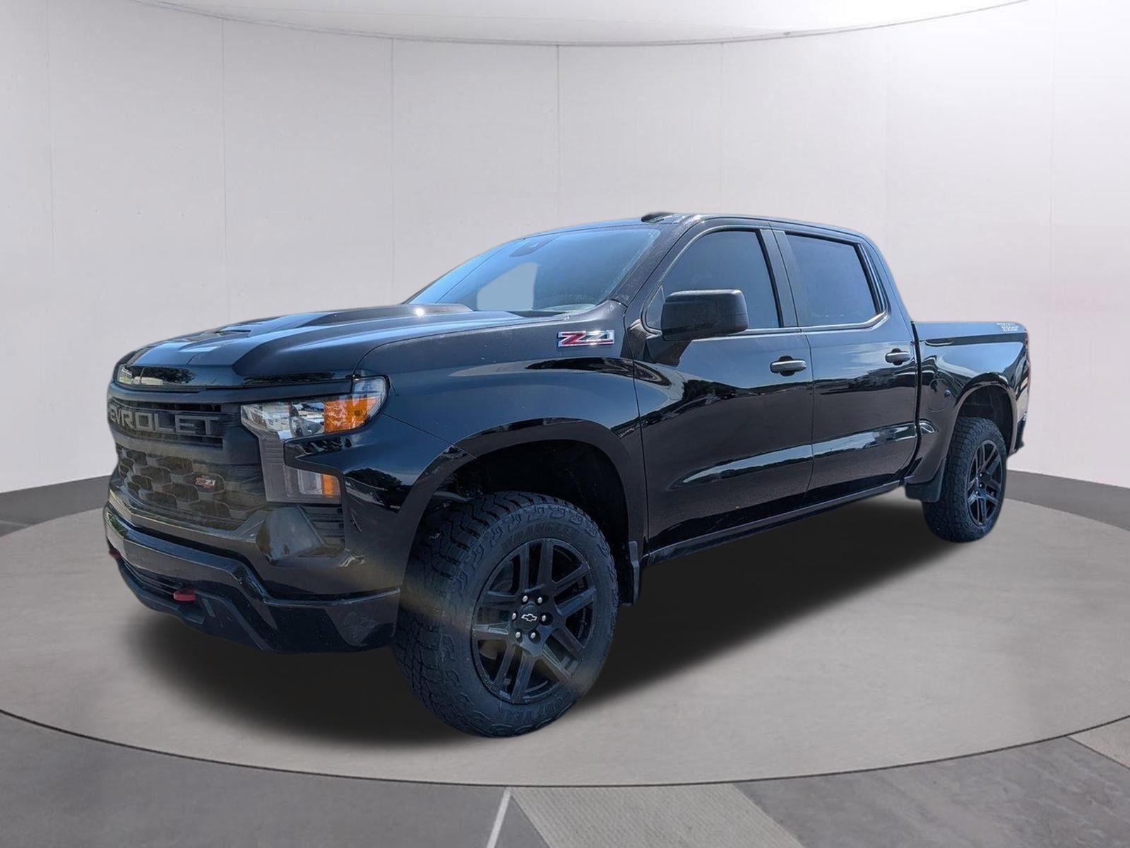 Black 2025 Chevrolet Silverado 1500 Pickup Truck Four-Wheel Drive Automatic