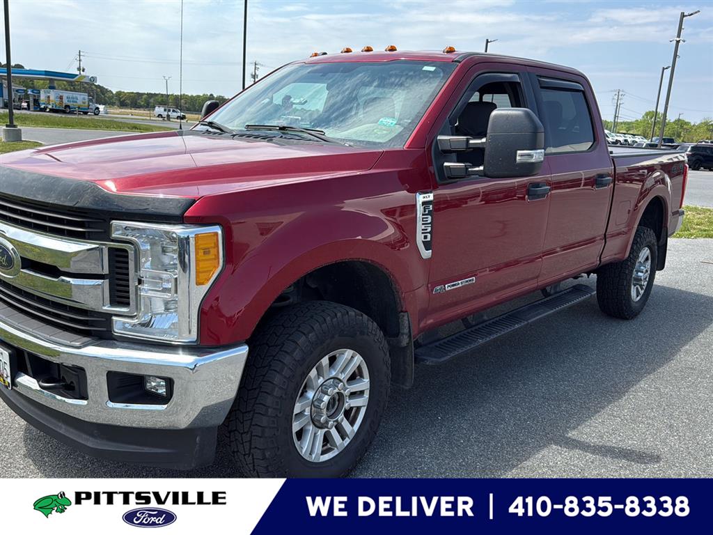 Ruby Red Metallic Tinted Clearcoat 2017 Ford F-350 Super Duty XLT Crew Cab 4WD Pickup Truck Four-Wheel Drive 6-Speed Automatic