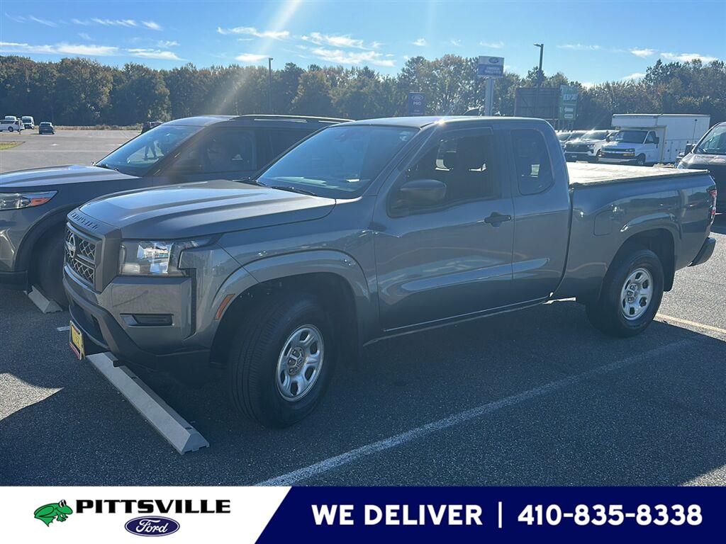 Gray (Gun Metallic) 2023 Nissan Frontier Pickup Truck Four-Wheel Drive Automatic