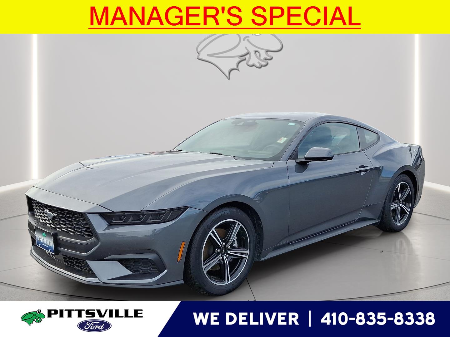 Carbonized Gray 2025 Ford Mustang EcoBoost Fastback RWD Coupe Rear-Wheel Drive Automatic