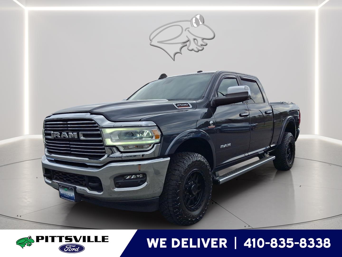 Diamond Black Crystal Pearlcoat 2021 RAM 2500 Laramie Crew Cab 4WD Pickup Truck Four-Wheel Drive 6-Speed Automatic