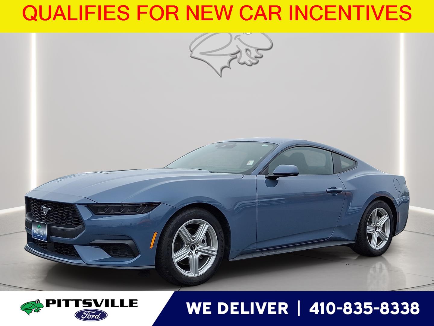 Vapor Blue 2026 Ford Mustang Coupe Rear-Wheel Drive Automatic