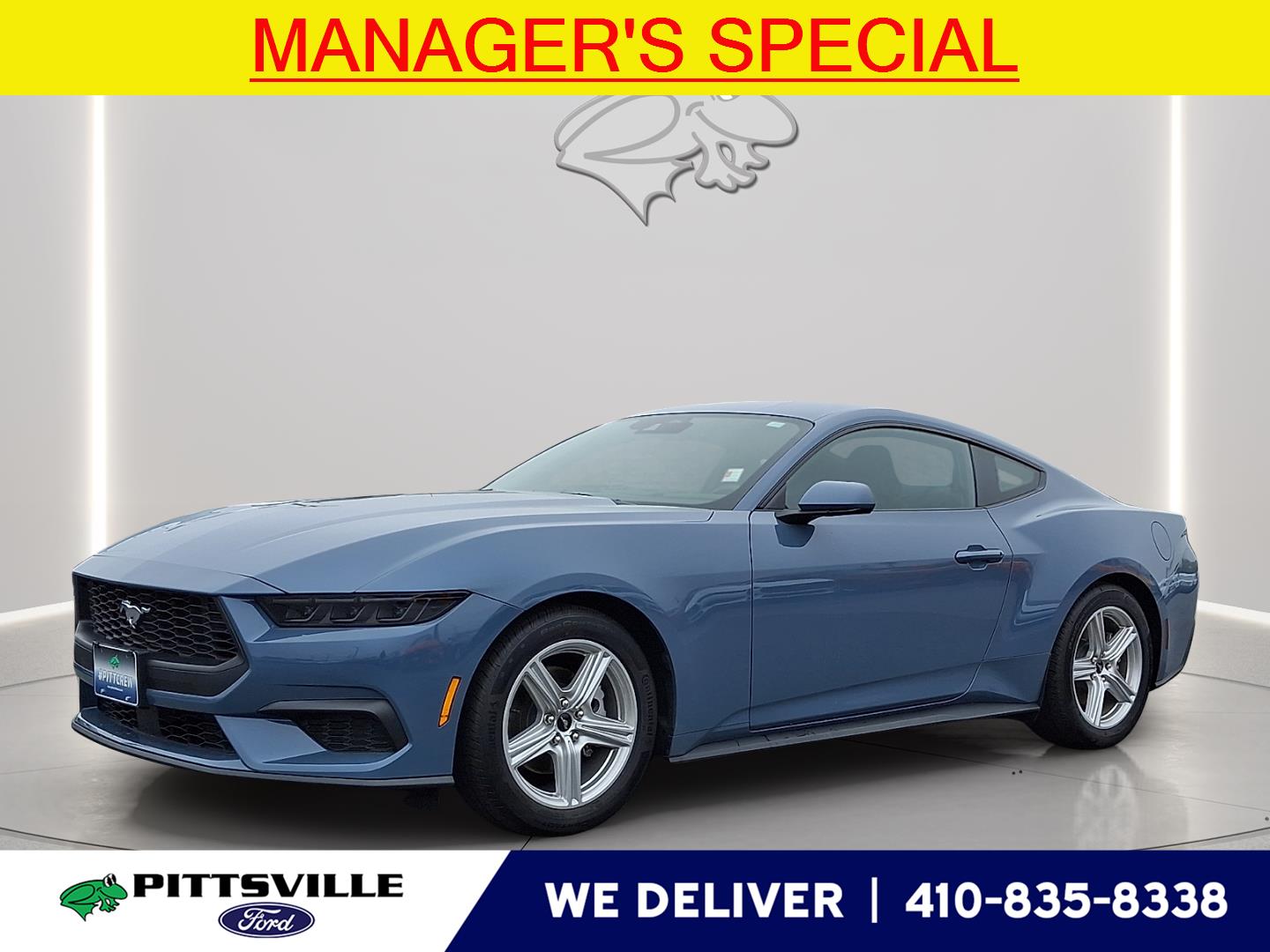 Vapor Blue 2026 Ford Mustang Coupe Rear-Wheel Drive Automatic