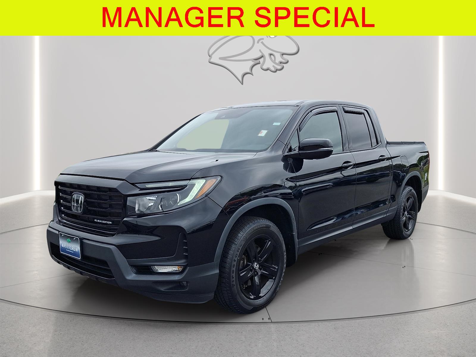 Crystal Black Pearl 2023 Honda Ridgeline Pickup Truck All-Wheel Drive 9-Speed Automatic