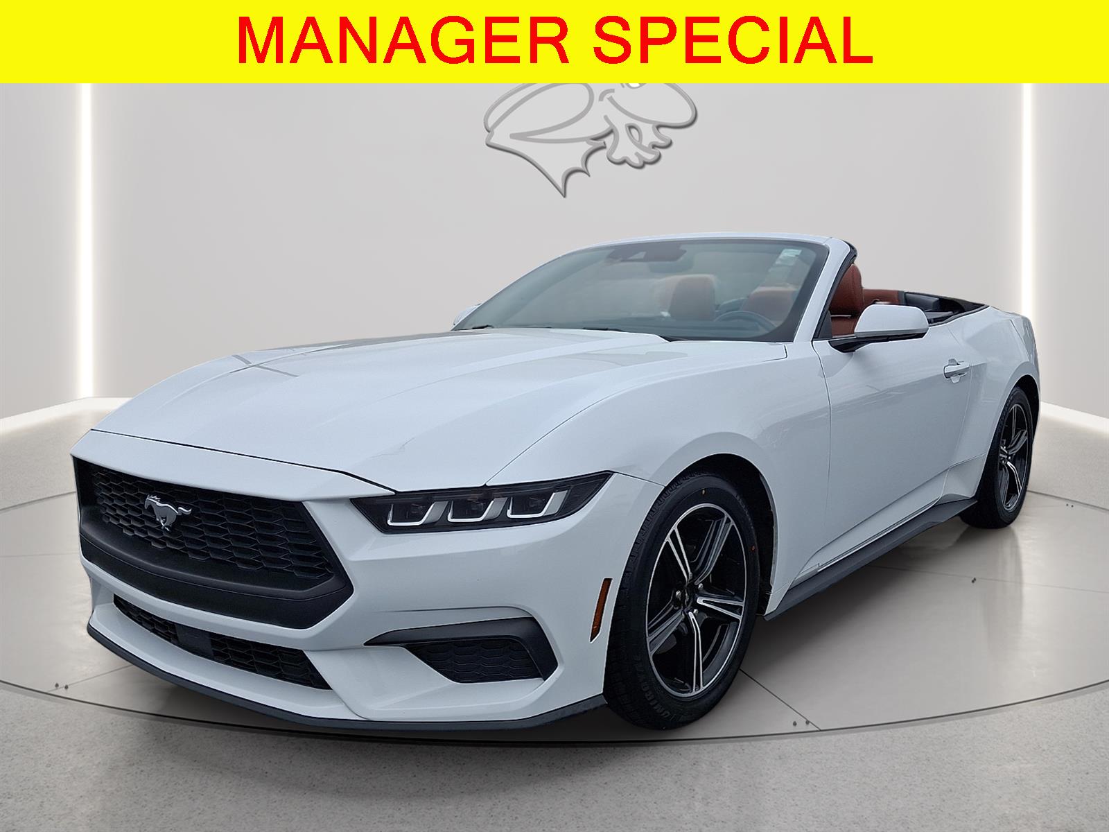 Oxford White 2024 Ford Mustang Convertible Rear-Wheel Drive Automatic