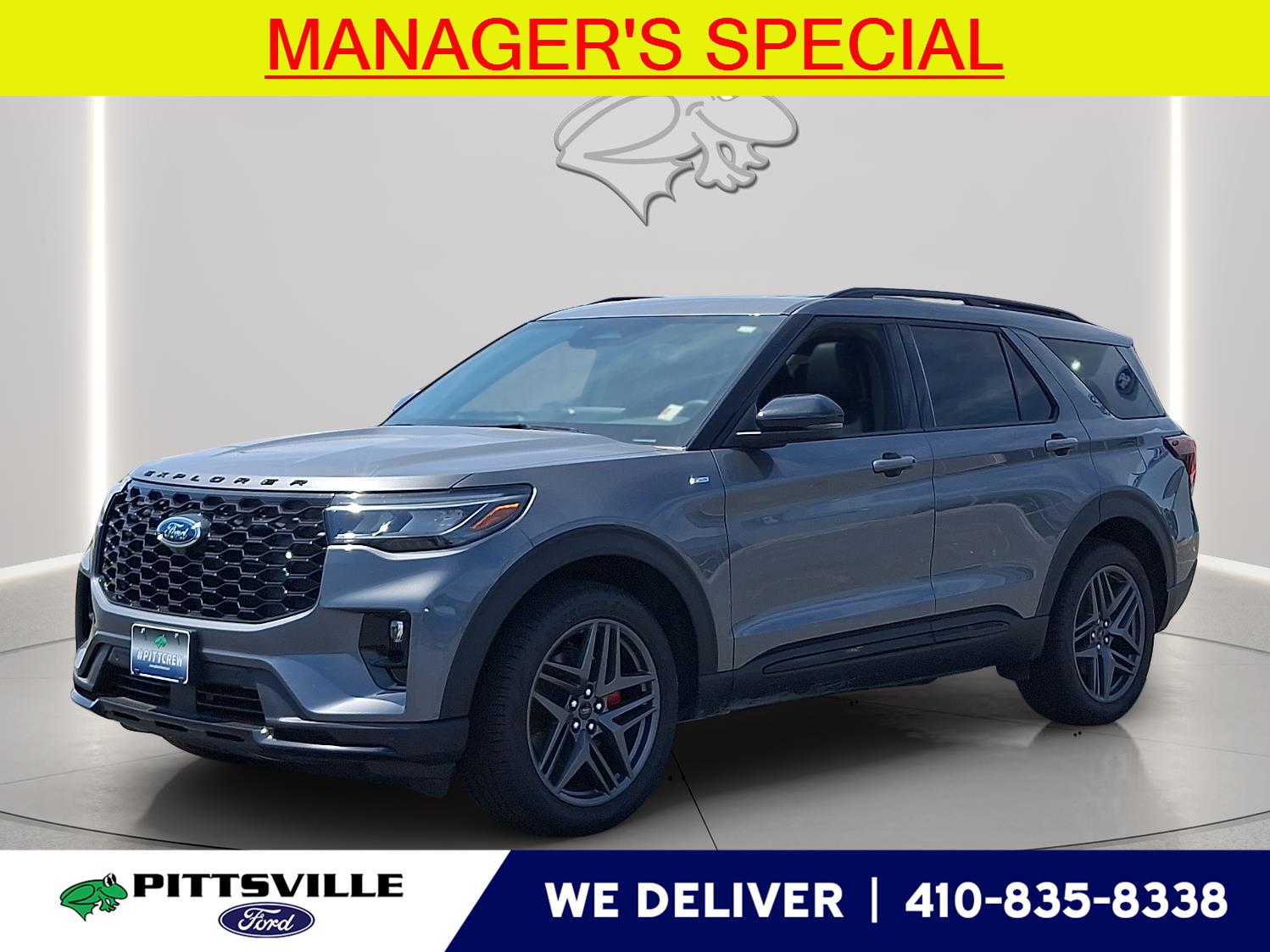 Carbonized Gray 2026 Ford Explorer SUV / Crossover All-Wheel Drive Automatic