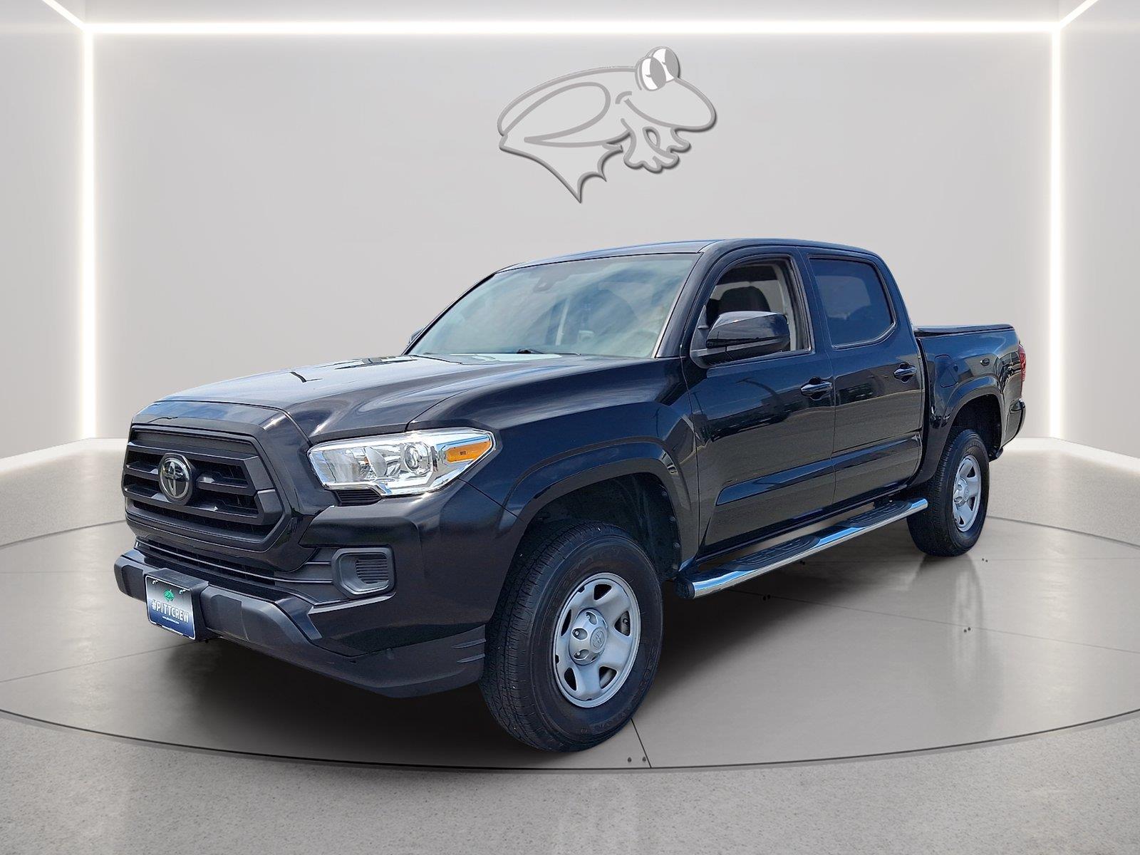 Midnight Black Metallic 2021 Toyota Tacoma Pickup Truck Four-Wheel Drive Automatic