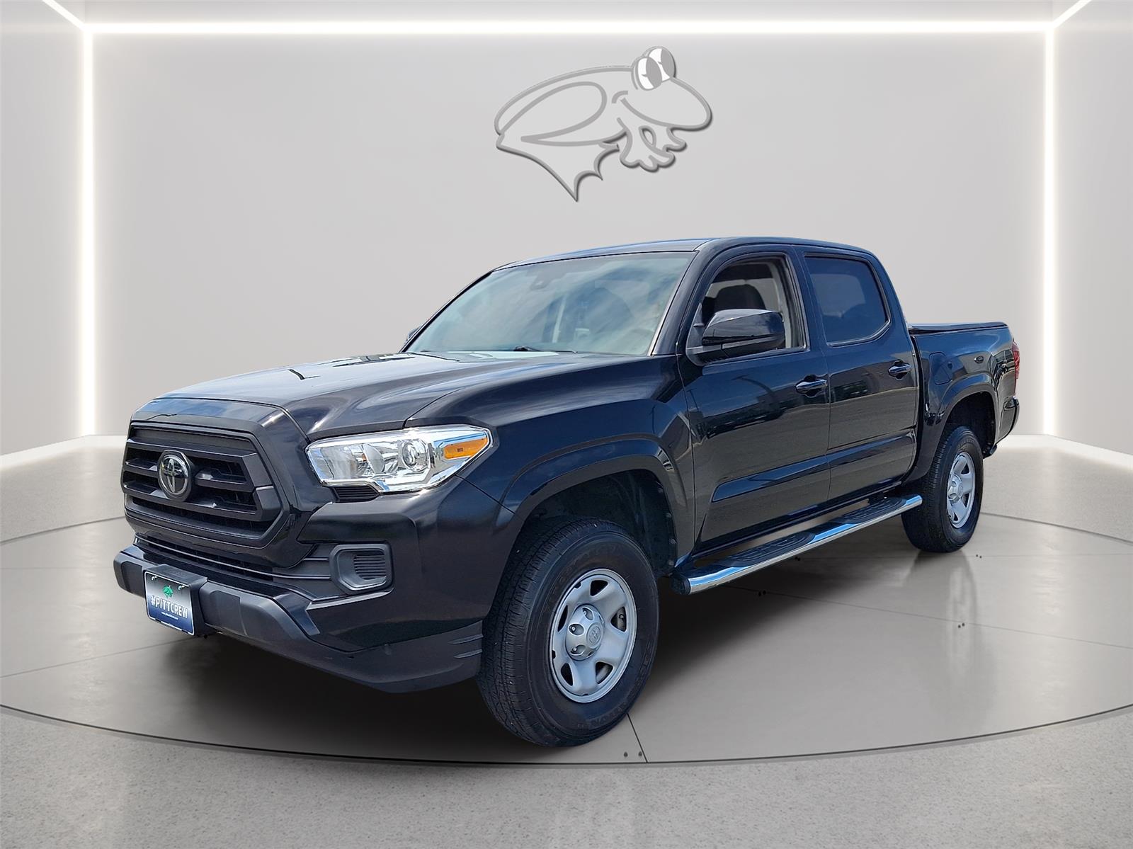 Midnight Black Metallic 2021 Toyota Tacoma Pickup Truck Four-Wheel Drive Automatic