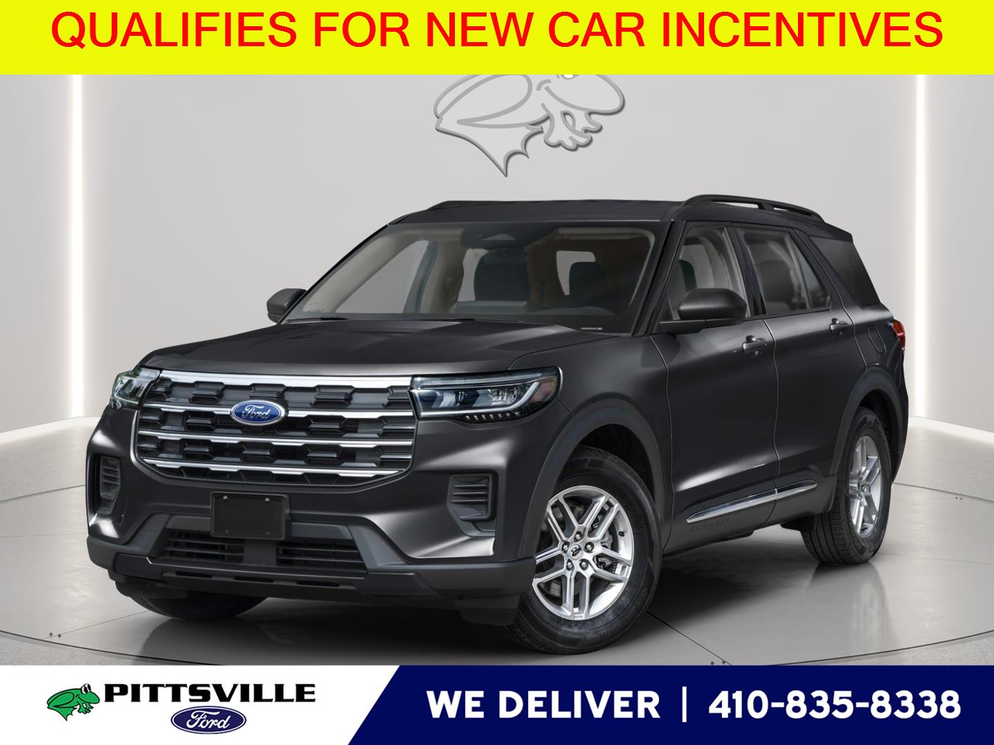 Star White Metallic Tri-Coat 2026 Ford Explorer SUV / Crossover All-Wheel Drive Automatic