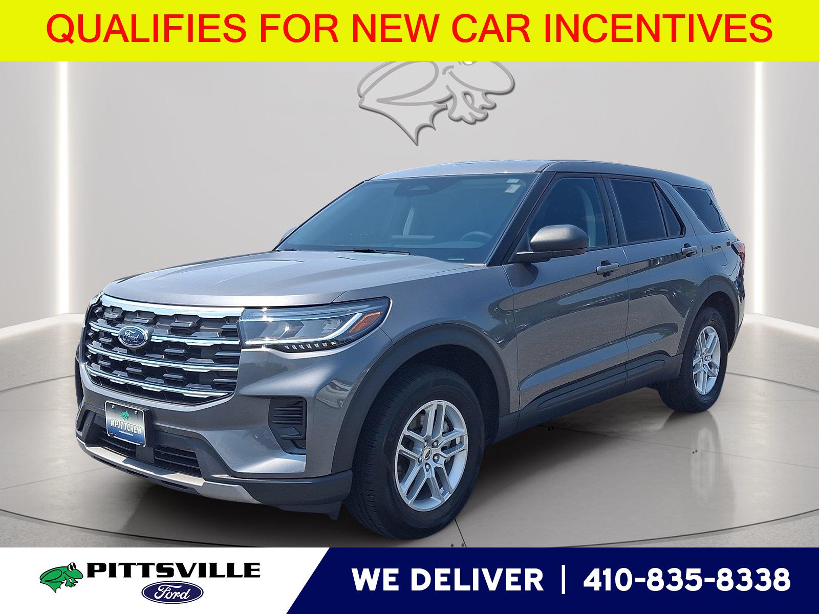 Carbonized Gray 2026 Ford Explorer SUV / Crossover All-Wheel Drive Automatic