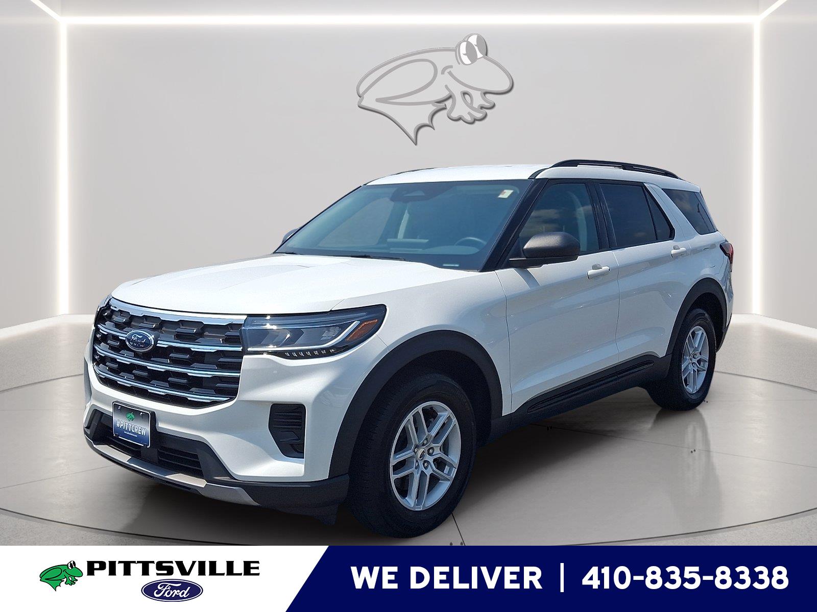 Star White Metallic Tri-Coat 2026 Ford Explorer SUV / Crossover All-Wheel Drive Automatic