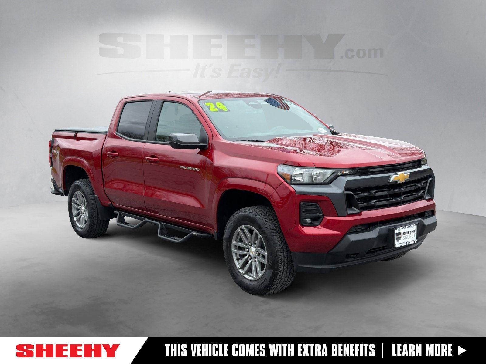 Radiant Red Tintcoat 2024 Chevrolet Colorado LT Crew Cab 4WD Pickup Truck Four-Wheel Drive 8-Speed Automatic