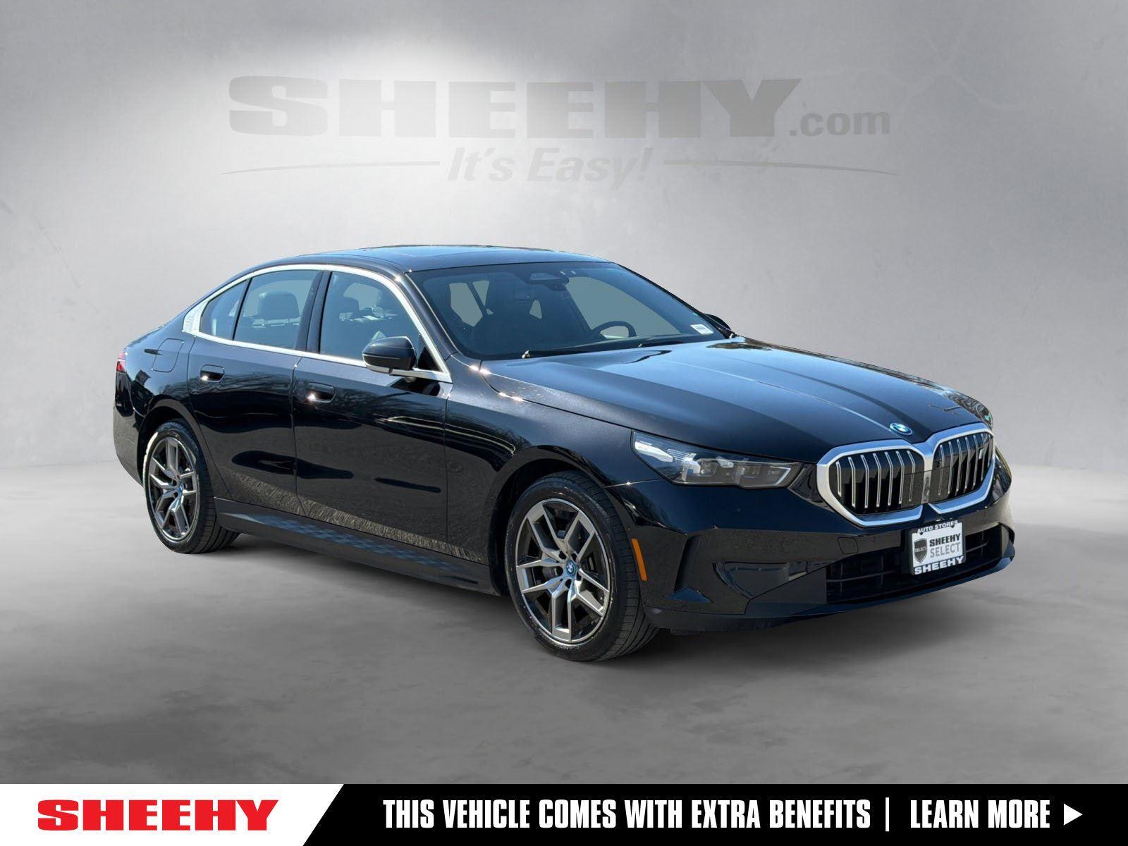 Black Sapphire Metallic 2024 BMW i5 eDrive40 FWD Sedan Rear-Wheel Drive Automatic