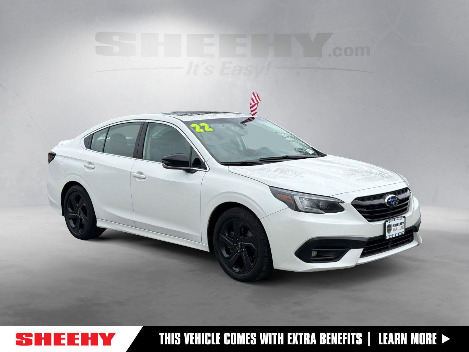 Crystal White Pearl 2022 Subaru Legacy Sport AWD Sedan All-Wheel Drive Continuously Variable Transmission