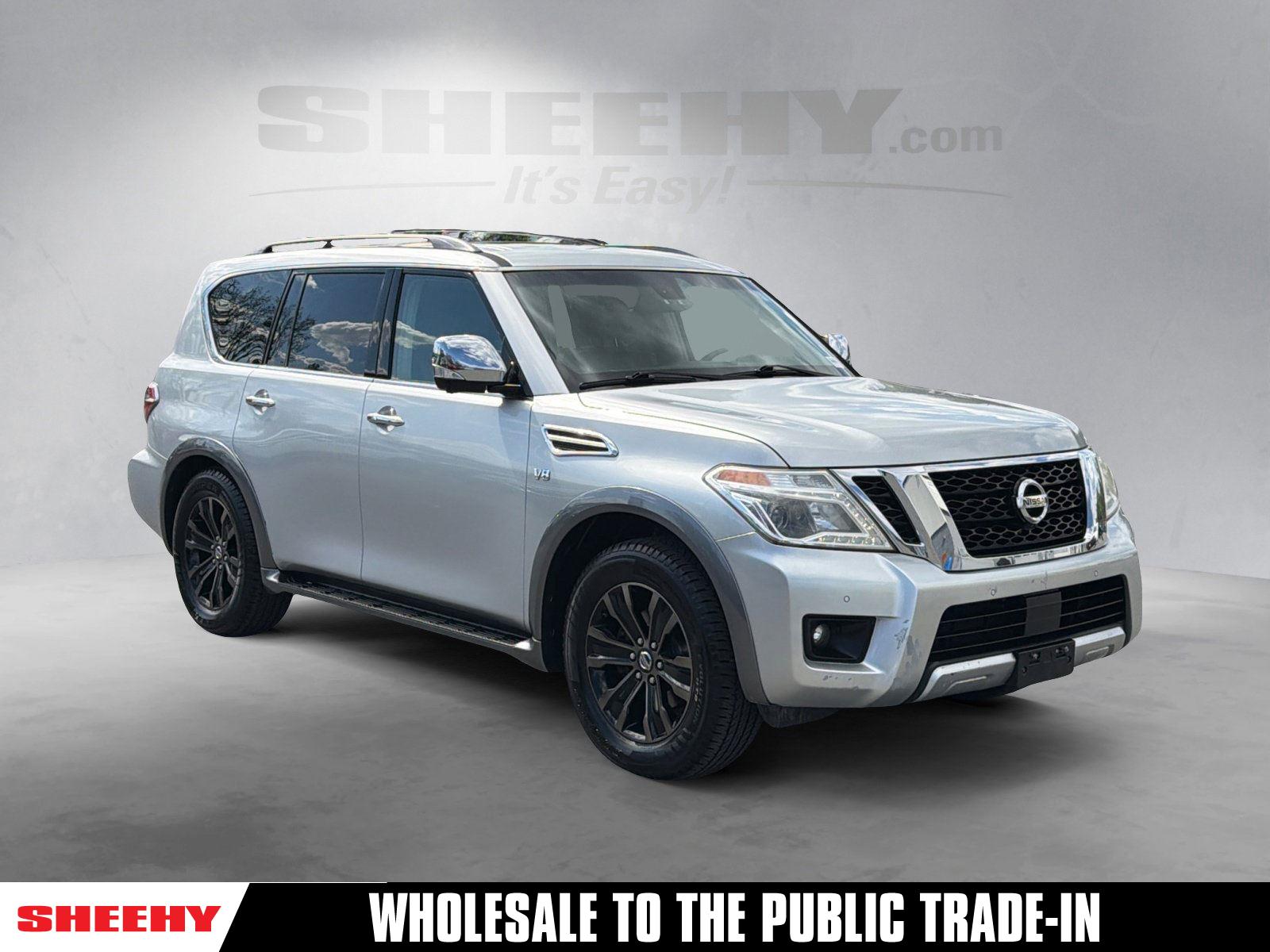 Brilliant Silver 2017 Nissan Armada Platinum 4WD SUV / Crossover Four-Wheel Drive Automatic