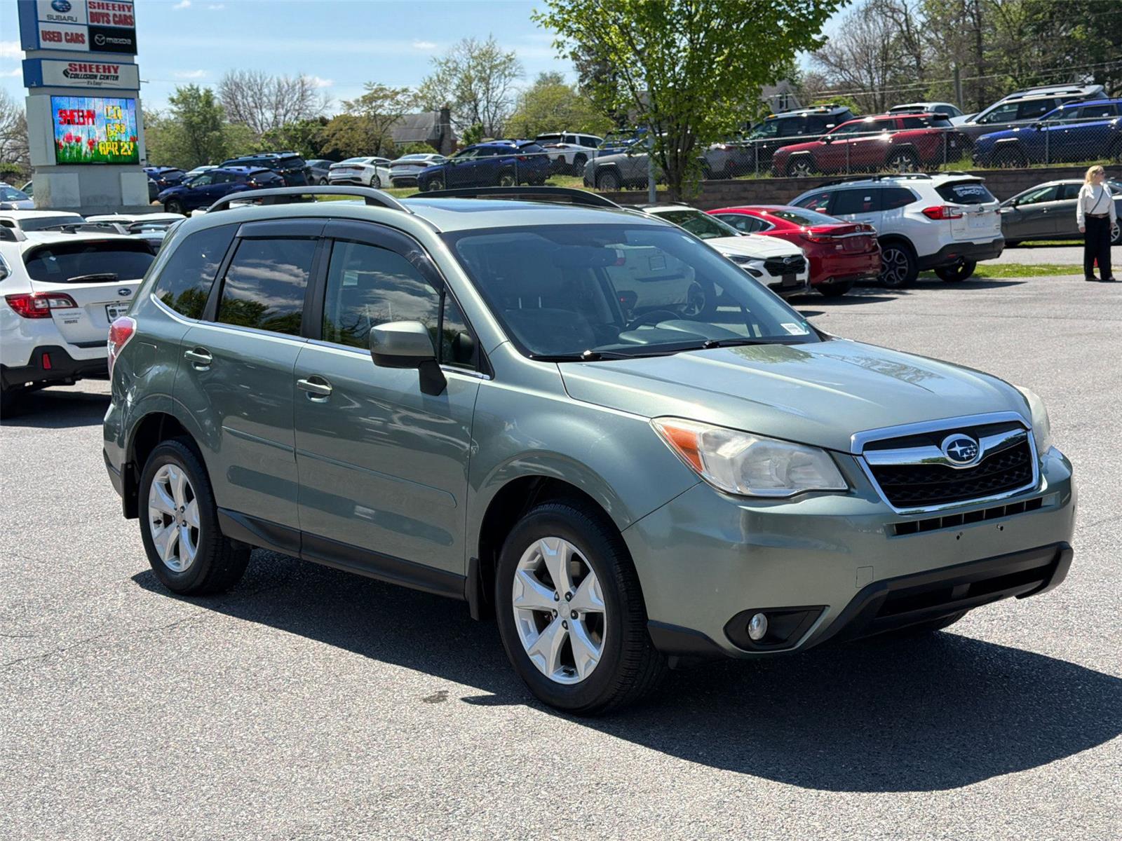 Jasmine Green Metallic 2014 Subaru Forester 2.5i Limited SUV / Crossover All-Wheel Drive Continuously Variable Transmission