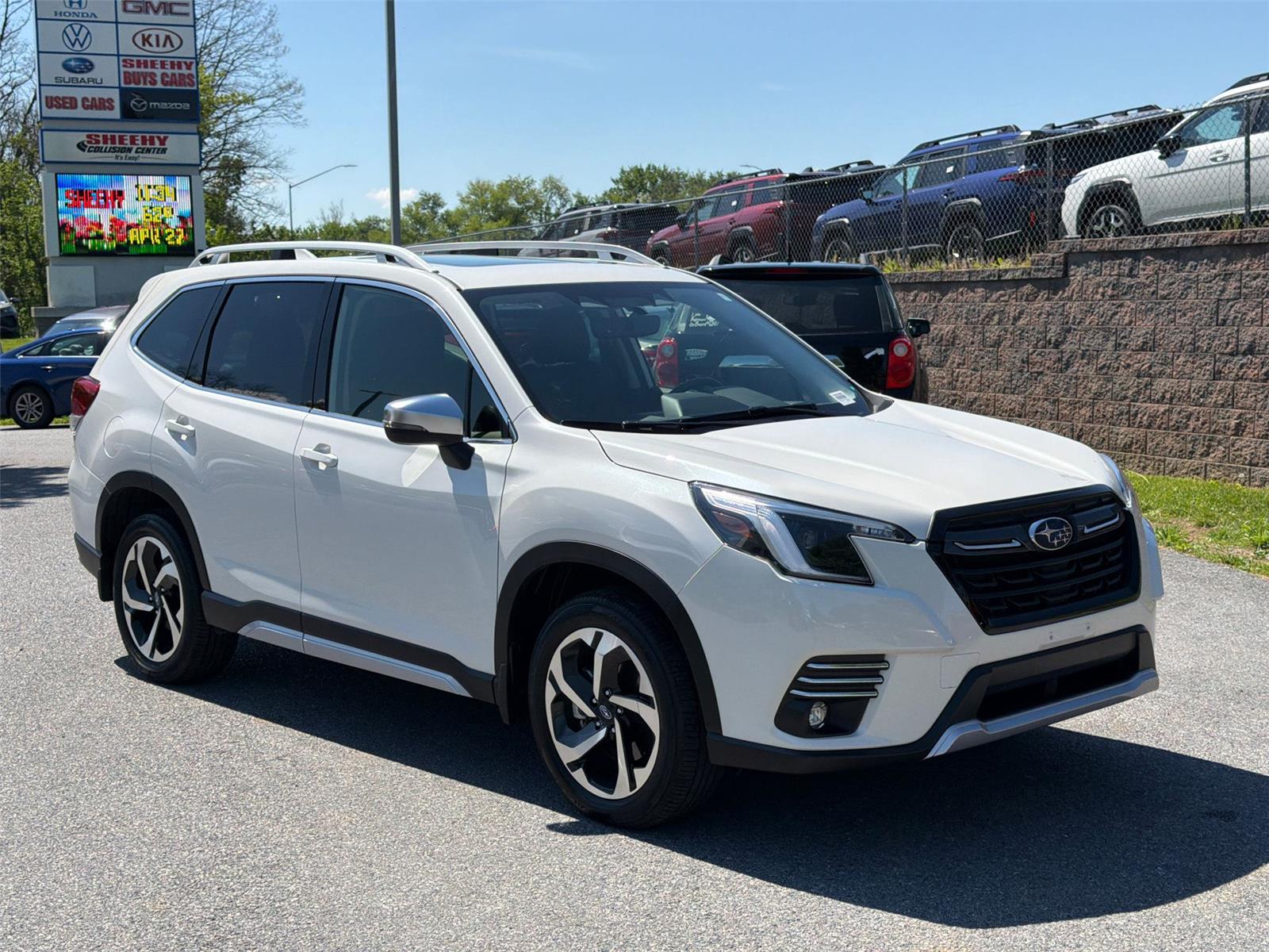 Crystal White Pearl 2023 Subaru Forester Touring Crossover AWD SUV / Crossover All-Wheel Drive Continuously Variable Transmission