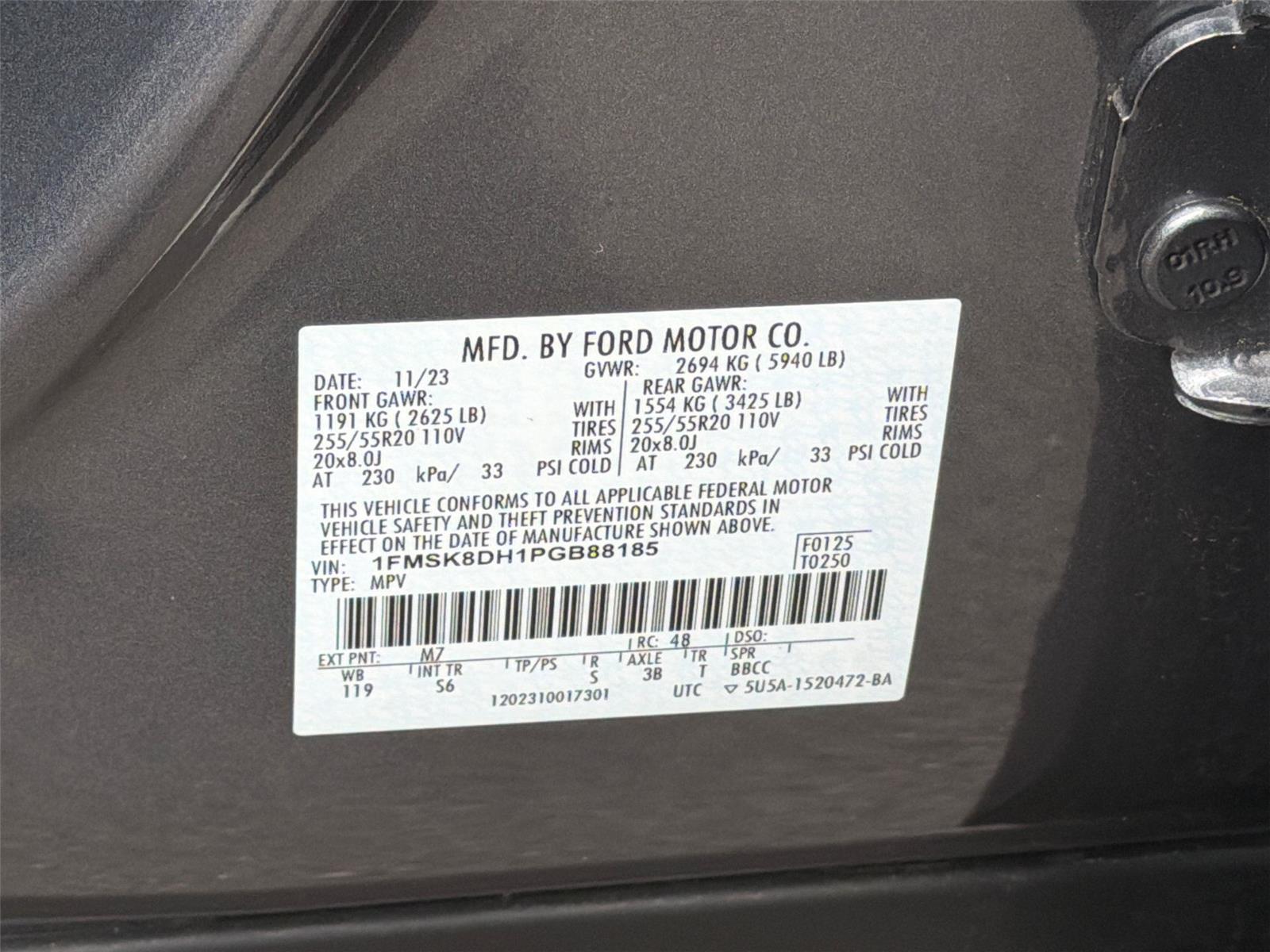 Used 2023 Carbonized Gray Metallic Ford XLT image 23