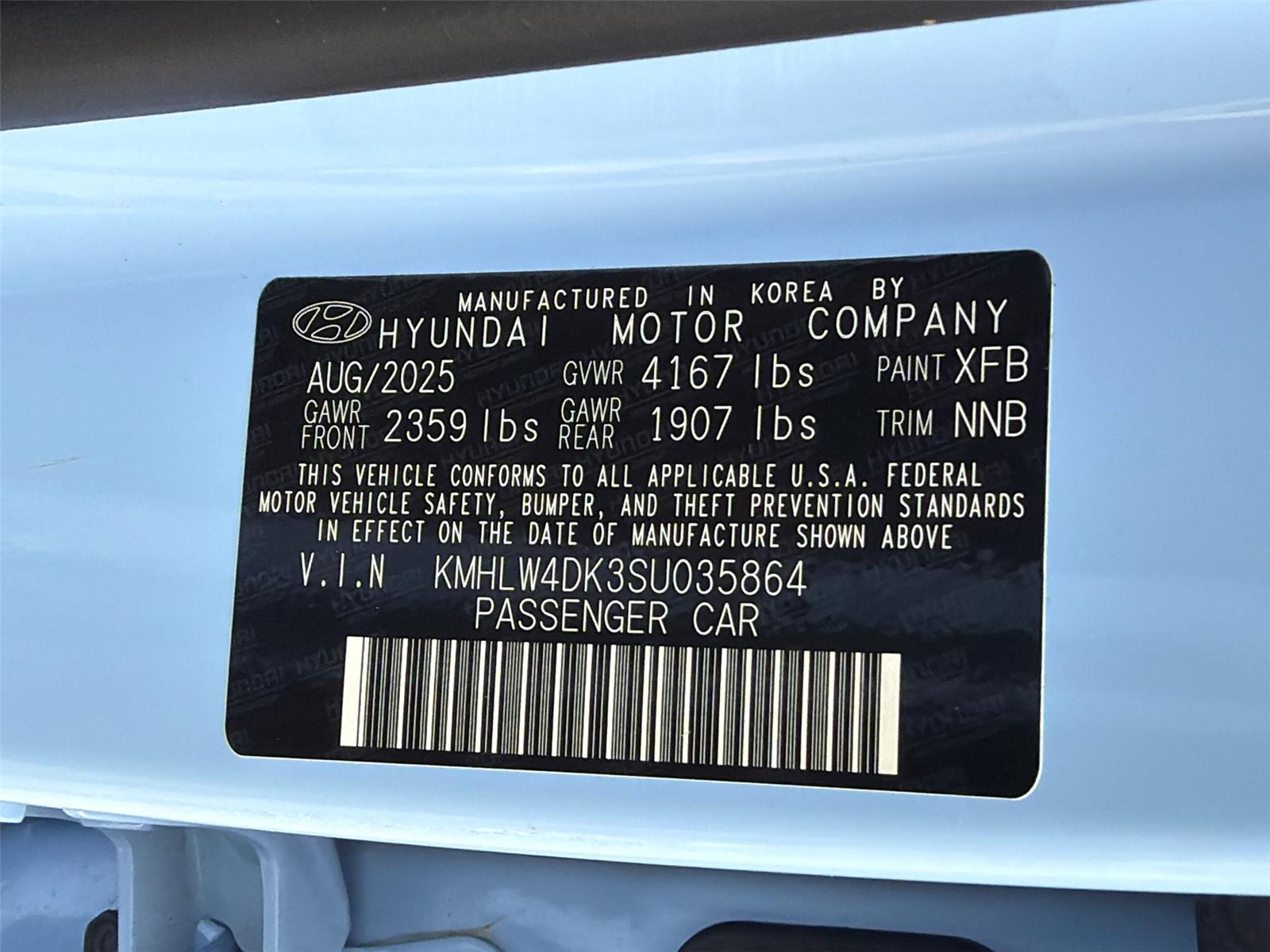 Used 2025 Performance Blue Hyundai MANUAL image 25