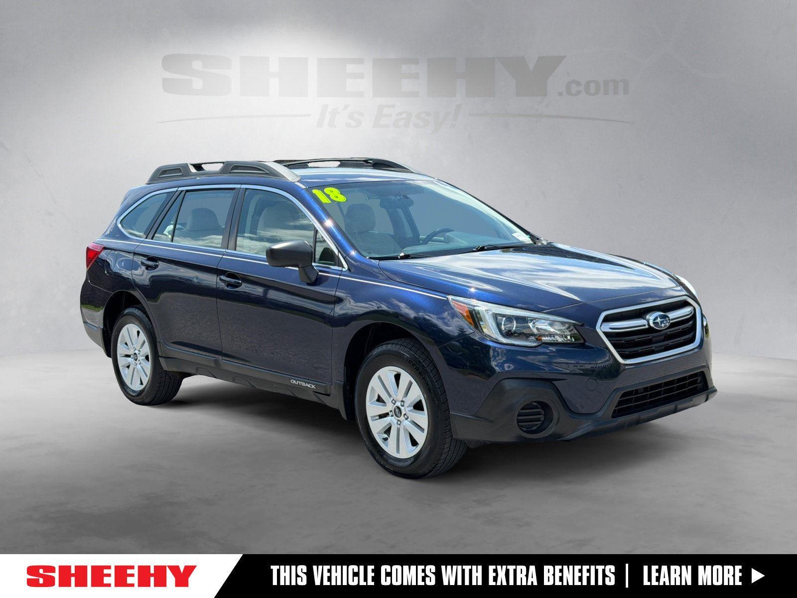 Dark Blue Pearl 2018 Subaru Outback 2.5i AWD Wagon All-Wheel Drive Continuously Variable Transmission