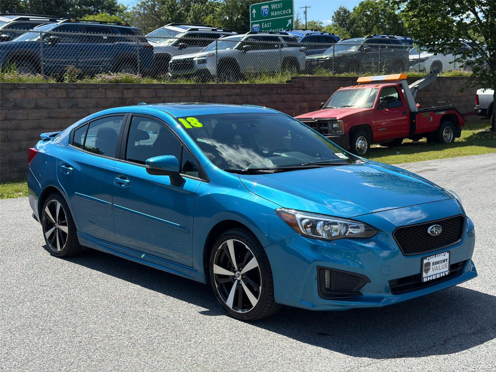 Island Blue Pearl 2018 Subaru Impreza Sedan All-Wheel Drive Continuously Variable Transmission