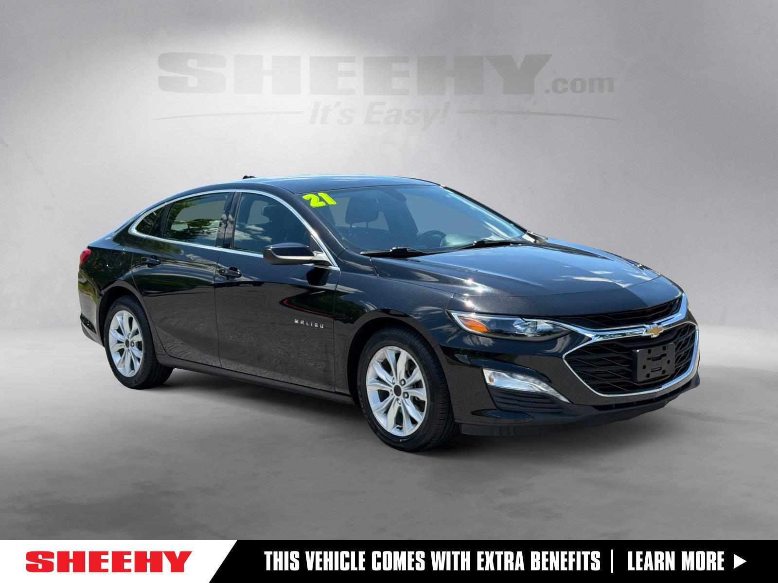 Mosaic Black Metallic 2021 Chevrolet Malibu Sedan Front-Wheel Drive Continuously Variable Transmission