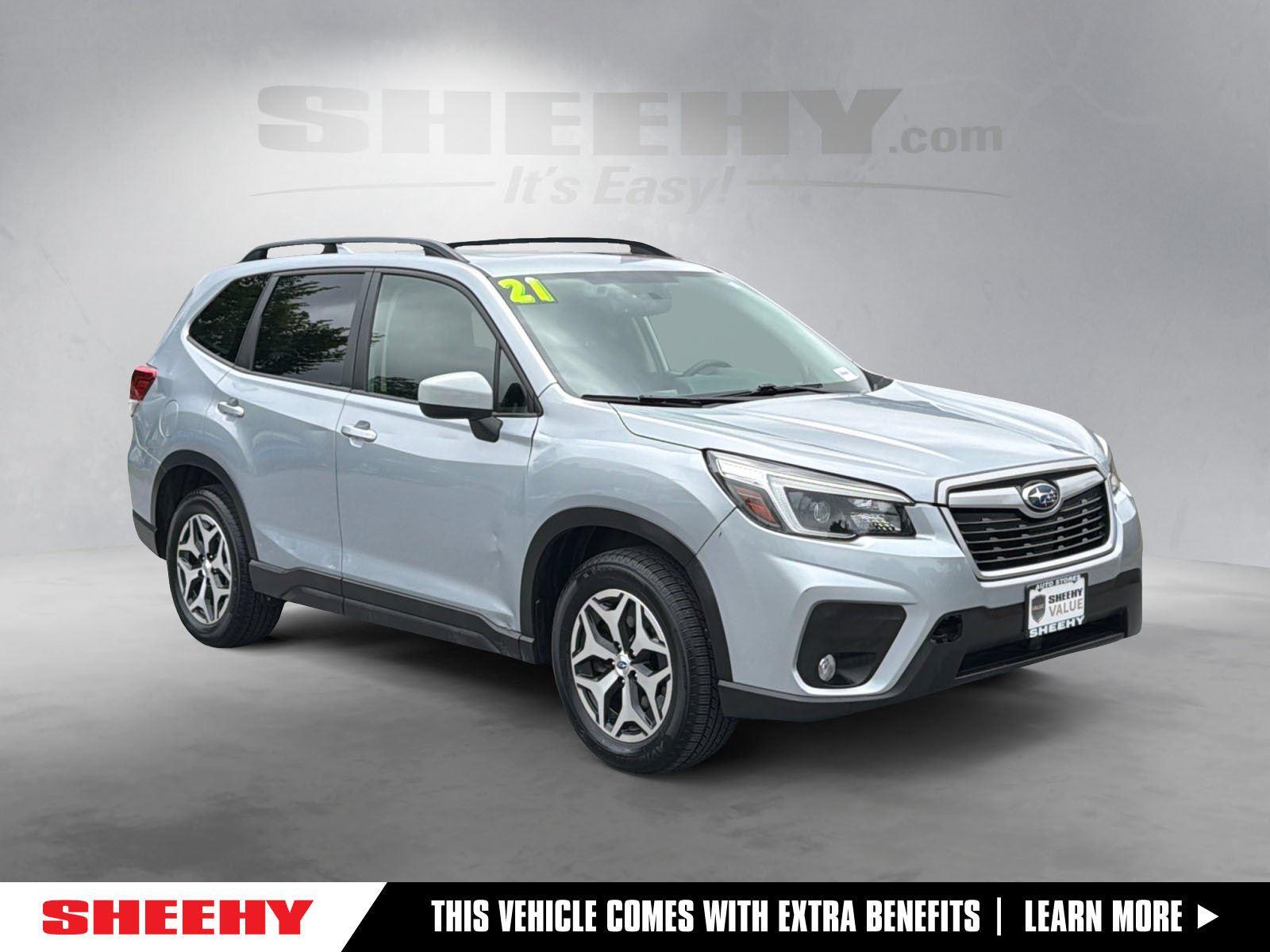 Ice Silver Metallic 2021 Subaru Forester SUV / Crossover All-Wheel Drive Continuously Variable Transmission