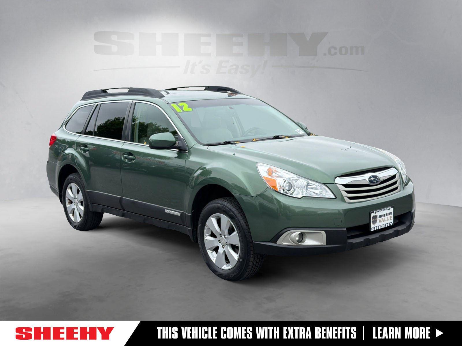 Cypress Green Pearl 2012 Subaru Outback Wagon All-Wheel Drive Continuously Variable Transmission