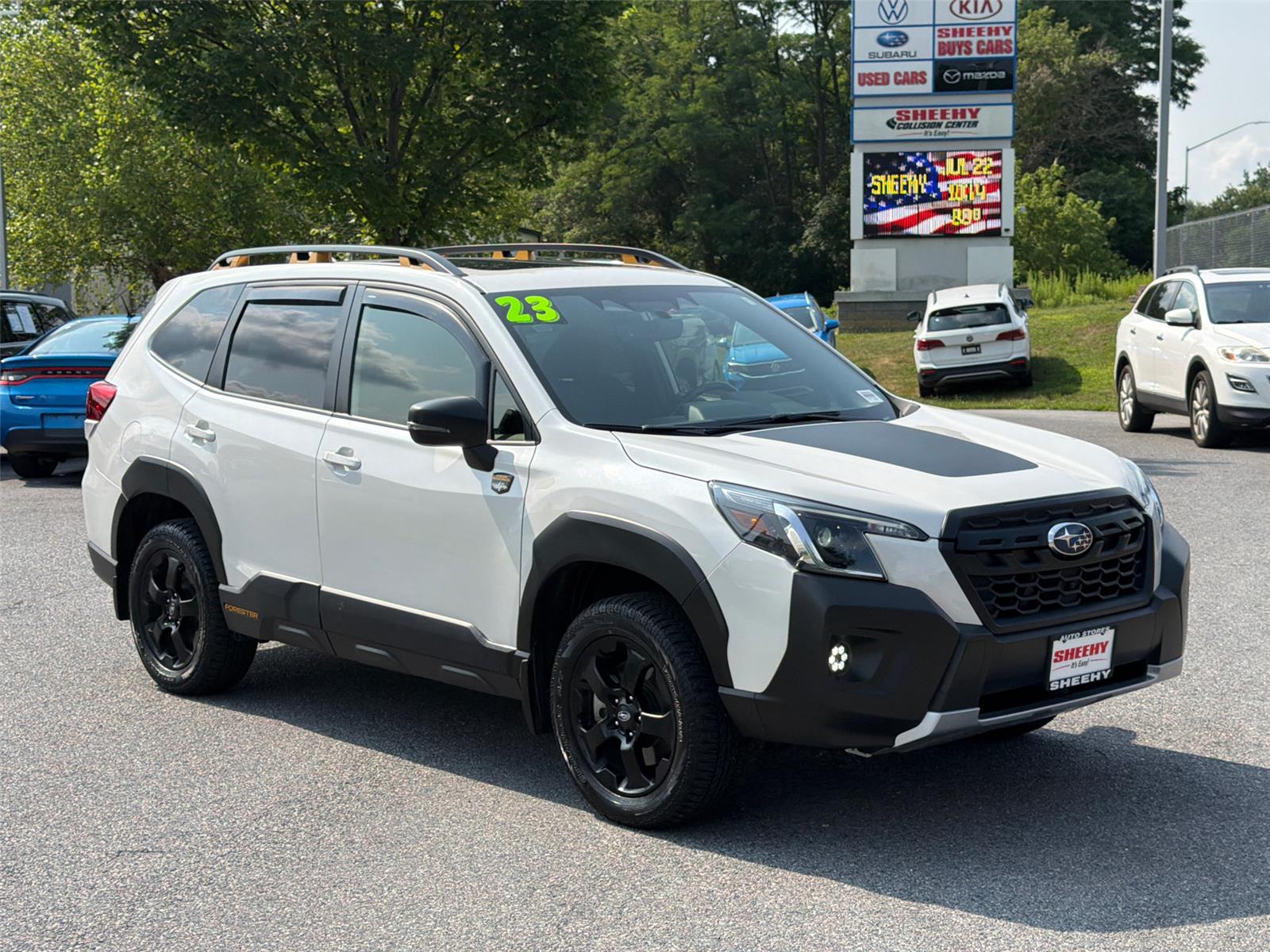 Crystal White Pearl 2023 Subaru Forester SUV / Crossover All-Wheel Drive Continuously Variable Transmission