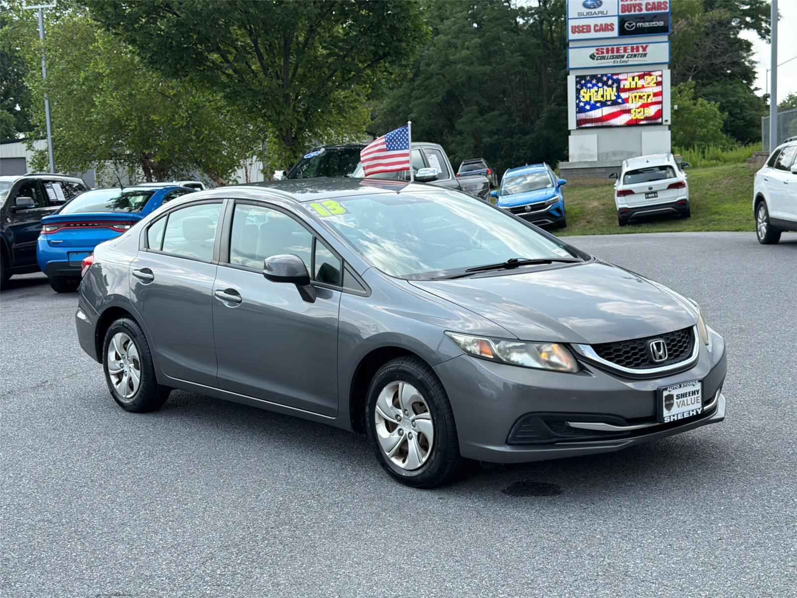 Polished Metal Metallic 2013 Honda Civic Sedan Front-Wheel Drive Automatic