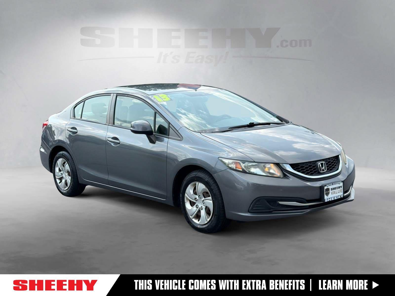 Polished Metal Metallic 2013 Honda Civic Sedan Front-Wheel Drive Automatic