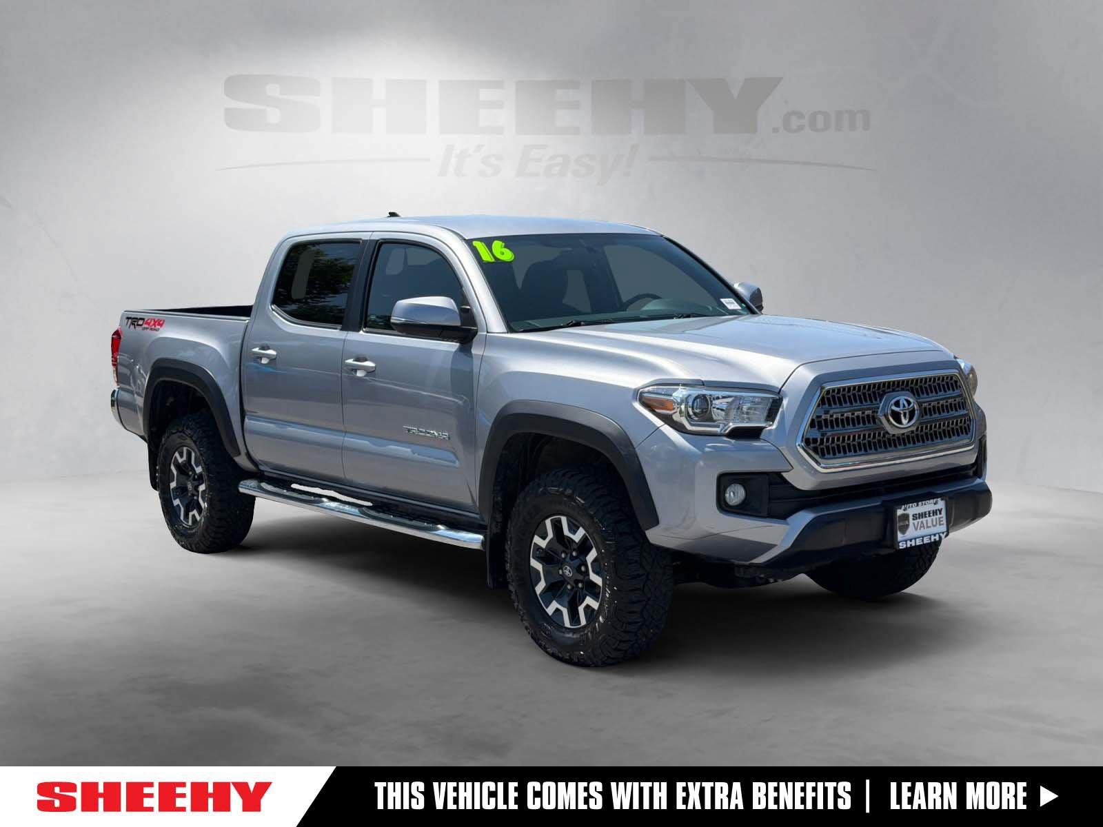 Silver Sky Metallic 2016 Toyota Tacoma Pickup Truck Four-Wheel Drive Automatic