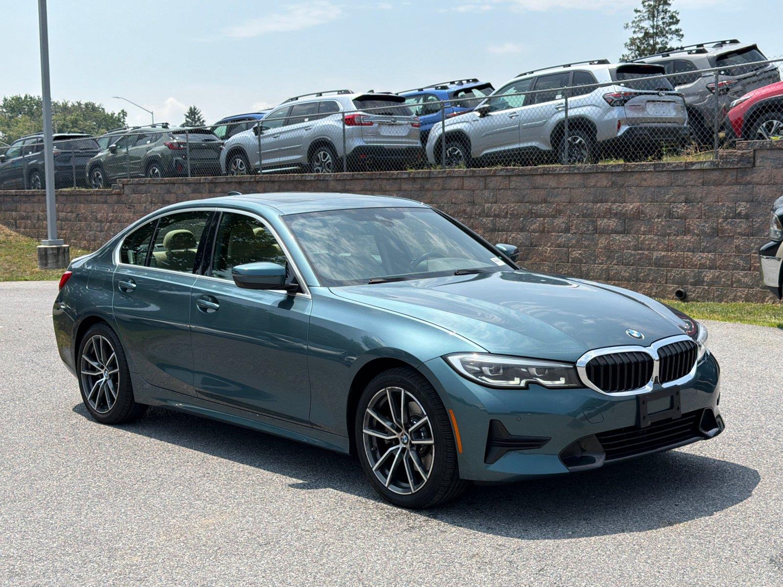 Blue Ridge Mountain Metallic 2021 BMW 3 Series Sedan All-Wheel Drive Automatic