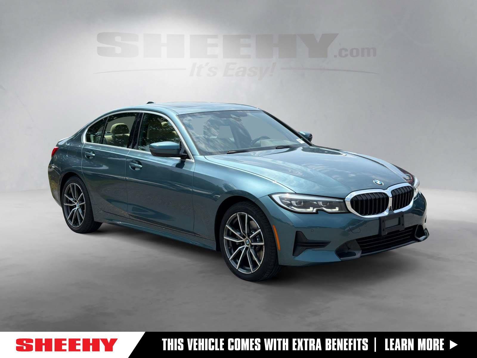 Blue Ridge Mountain Metallic 2021 BMW 3 Series Sedan All-Wheel Drive Automatic