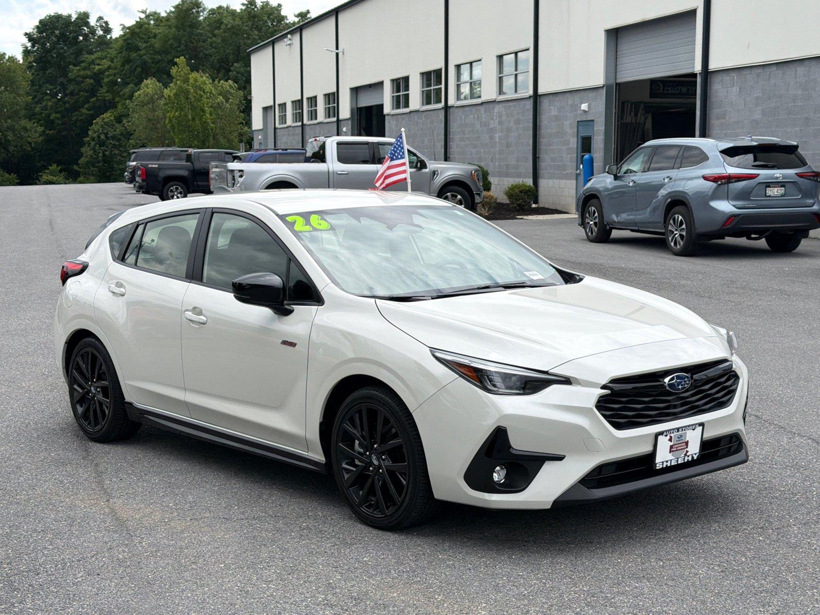 Crystal White Pearl 2026 Subaru Impreza Wagon All-Wheel Drive Continuously Variable Transmission