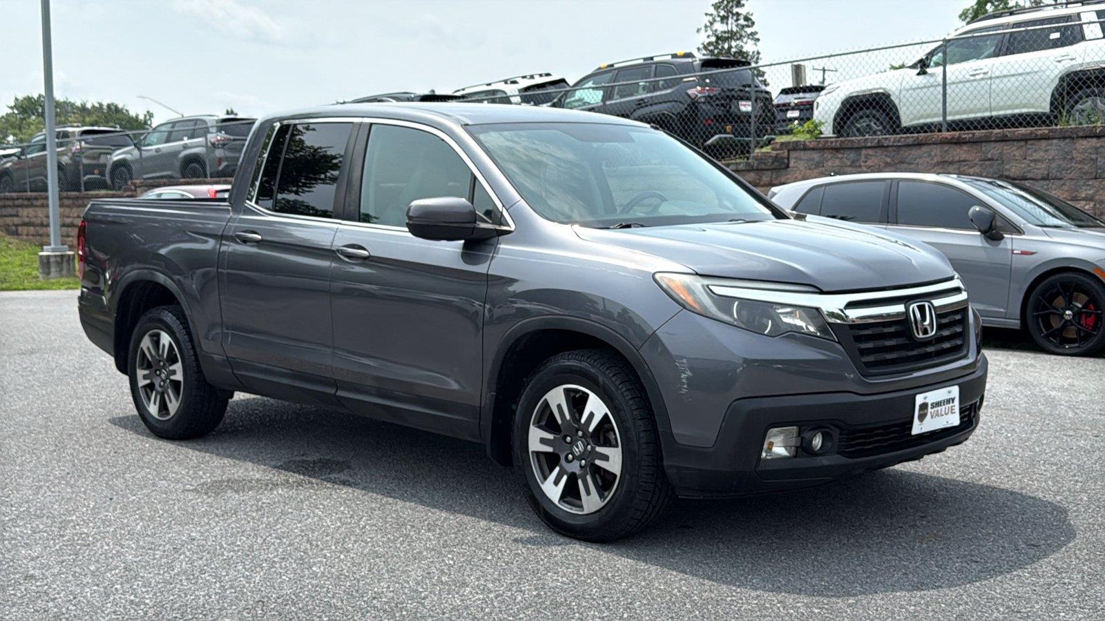 Gray (Modern Steel Metallic) 2018 Honda Ridgeline Pickup Truck All-Wheel Drive Automatic