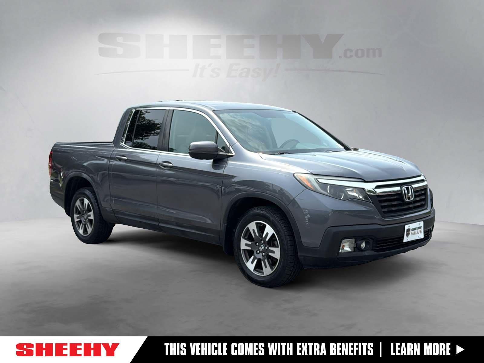 Gray (Modern Steel Metallic) 2018 Honda Ridgeline Pickup Truck All-Wheel Drive Automatic