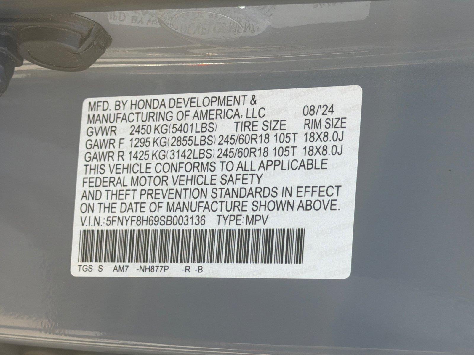 Used 2025 Sonic Gray Pearl Honda TrailSport image 23