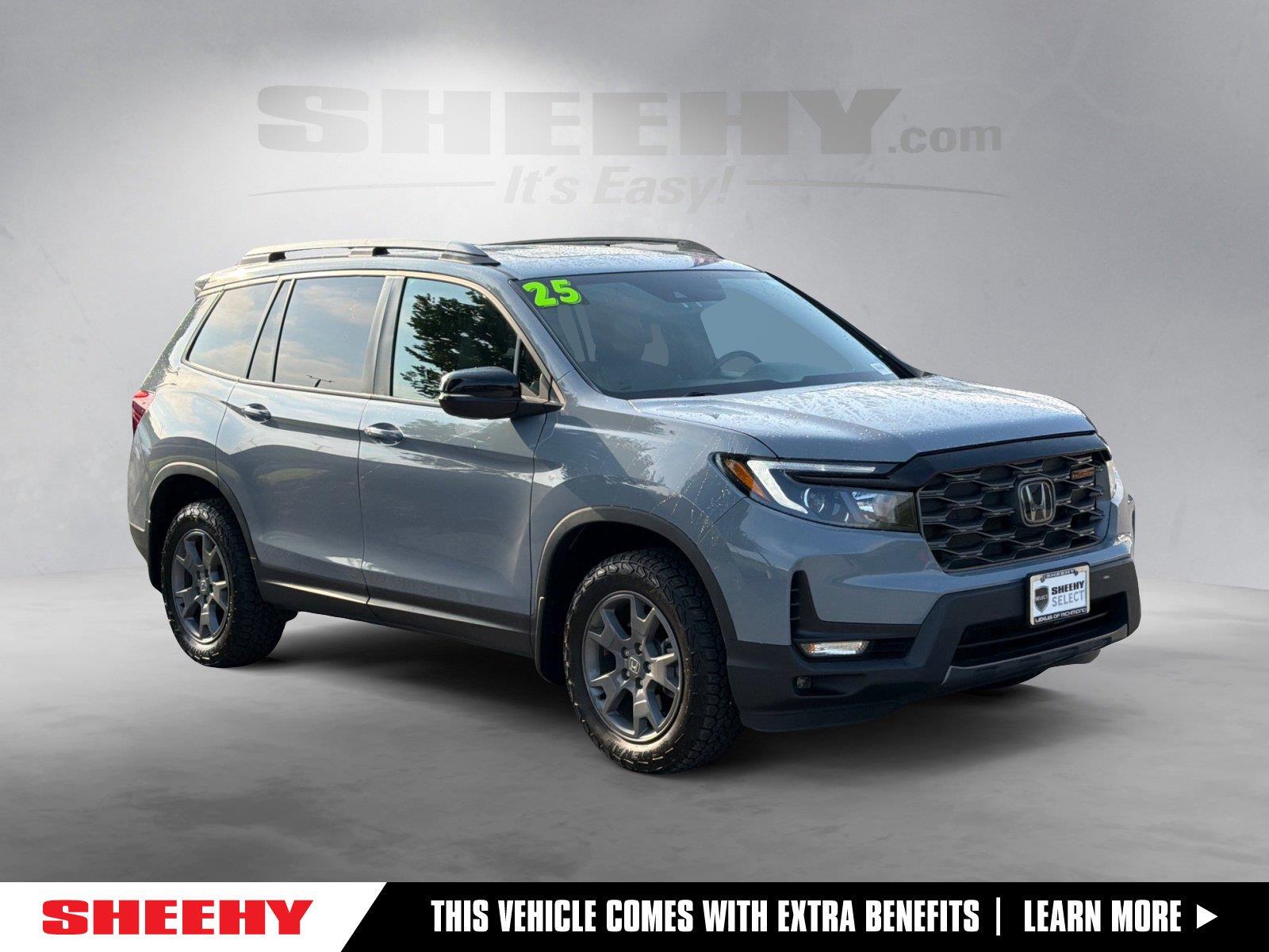 Sonic Gray Pearl 2025 Honda Passport SUV / Crossover All-Wheel Drive 9-Speed Automatic