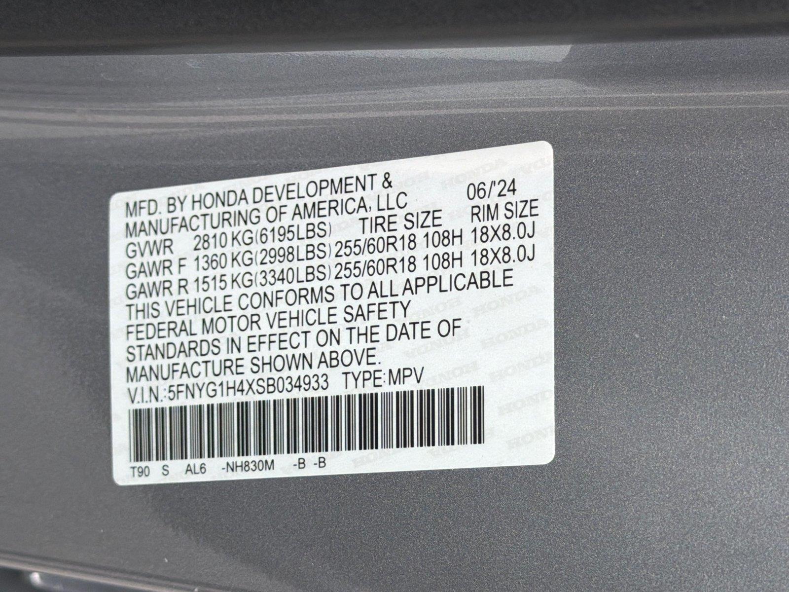 Used 2025 Lunar Silver Metallic Honda EX-L image 25