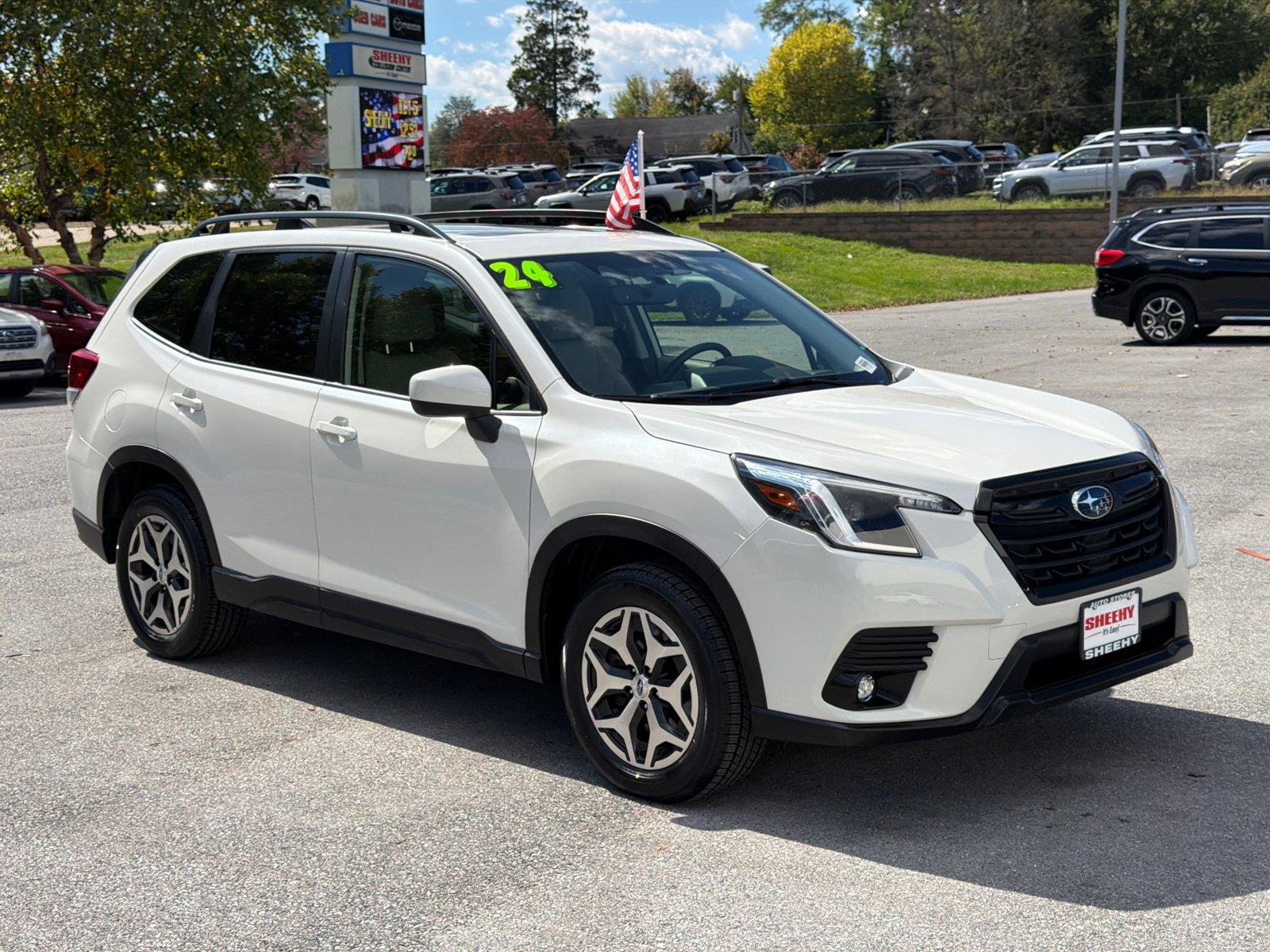 Crystal White Pearl 2024 Subaru Forester SUV / Crossover All-Wheel Drive Continuously Variable Transmission