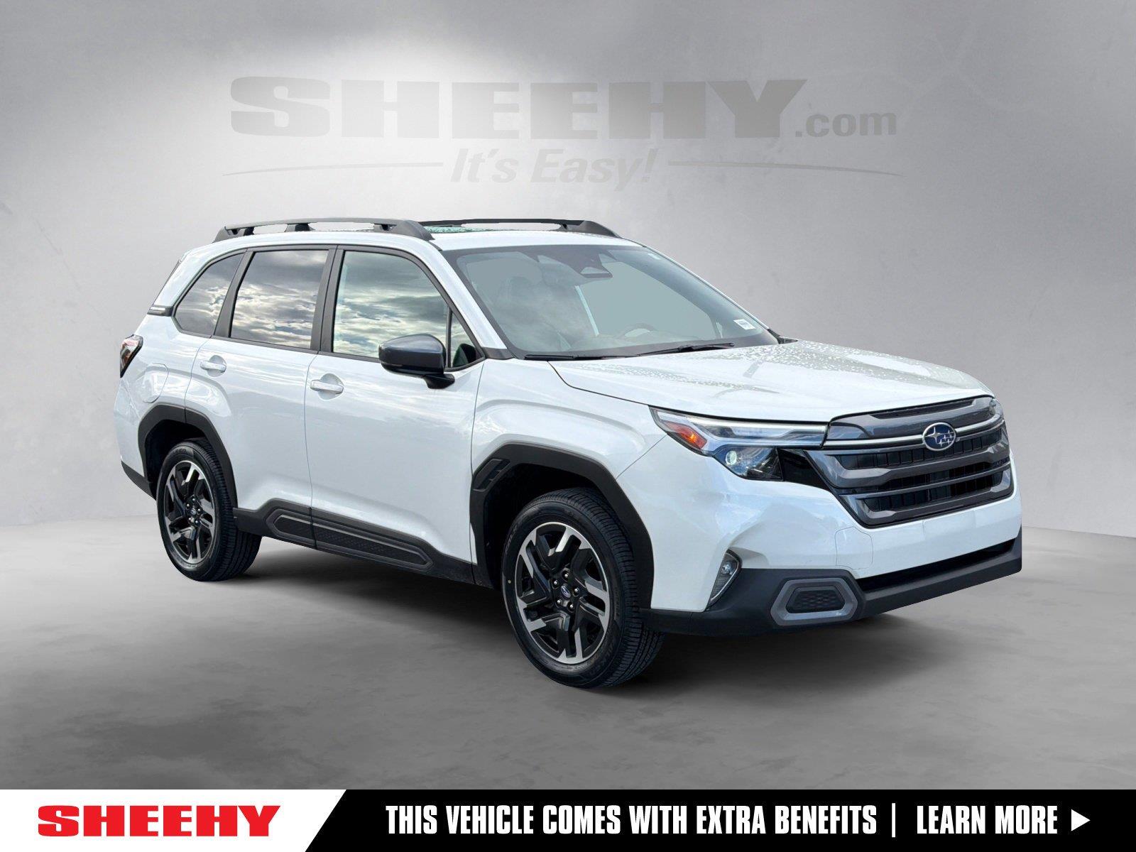 Crystal White Pearl 2025 Subaru Forester SUV / Crossover All-Wheel Drive Continuously Variable Transmission