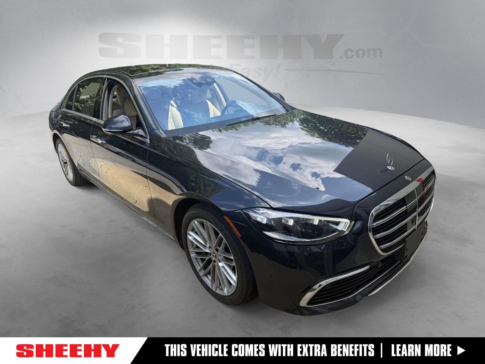 Anthracite Blue Metallic 2021 Mercedes-Benz S-Class Sedan All-Wheel Drive Automatic