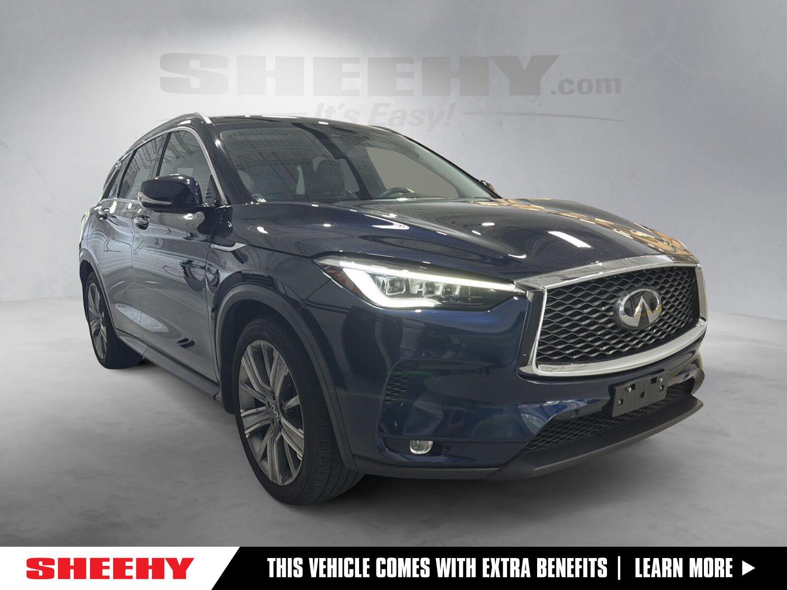 Hermosa Blue 2021 INFINITI QX50 SUV / Crossover All-Wheel Drive Continuously Variable Transmission