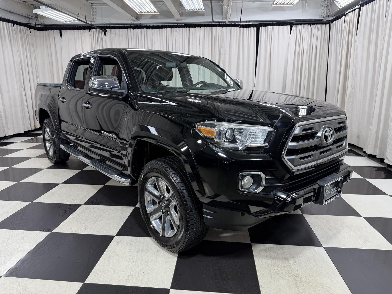 Black 2017 Toyota Tacoma Pickup Truck Four-Wheel Drive Automatic