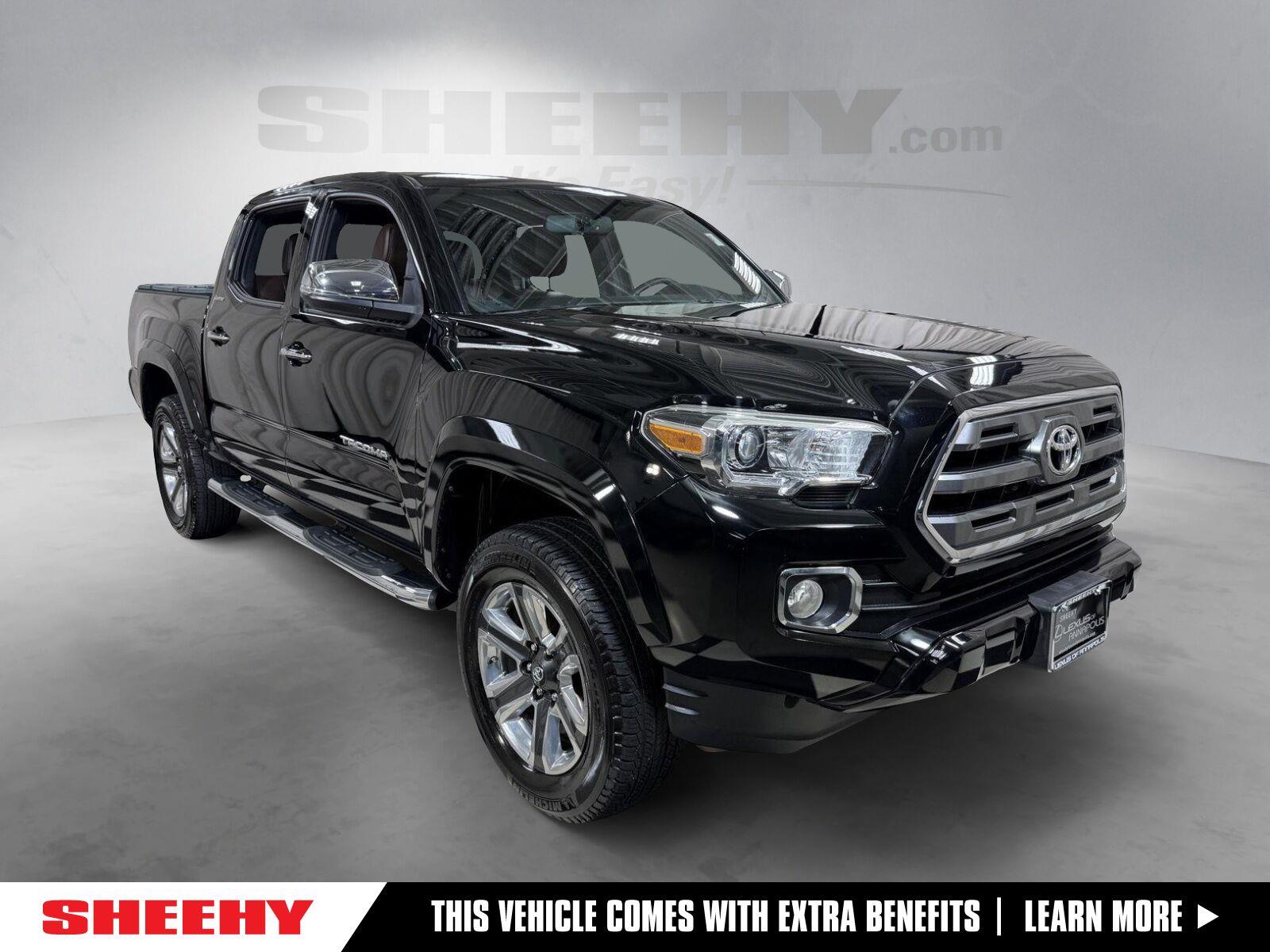 Black 2017 Toyota Tacoma Pickup Truck Four-Wheel Drive Automatic